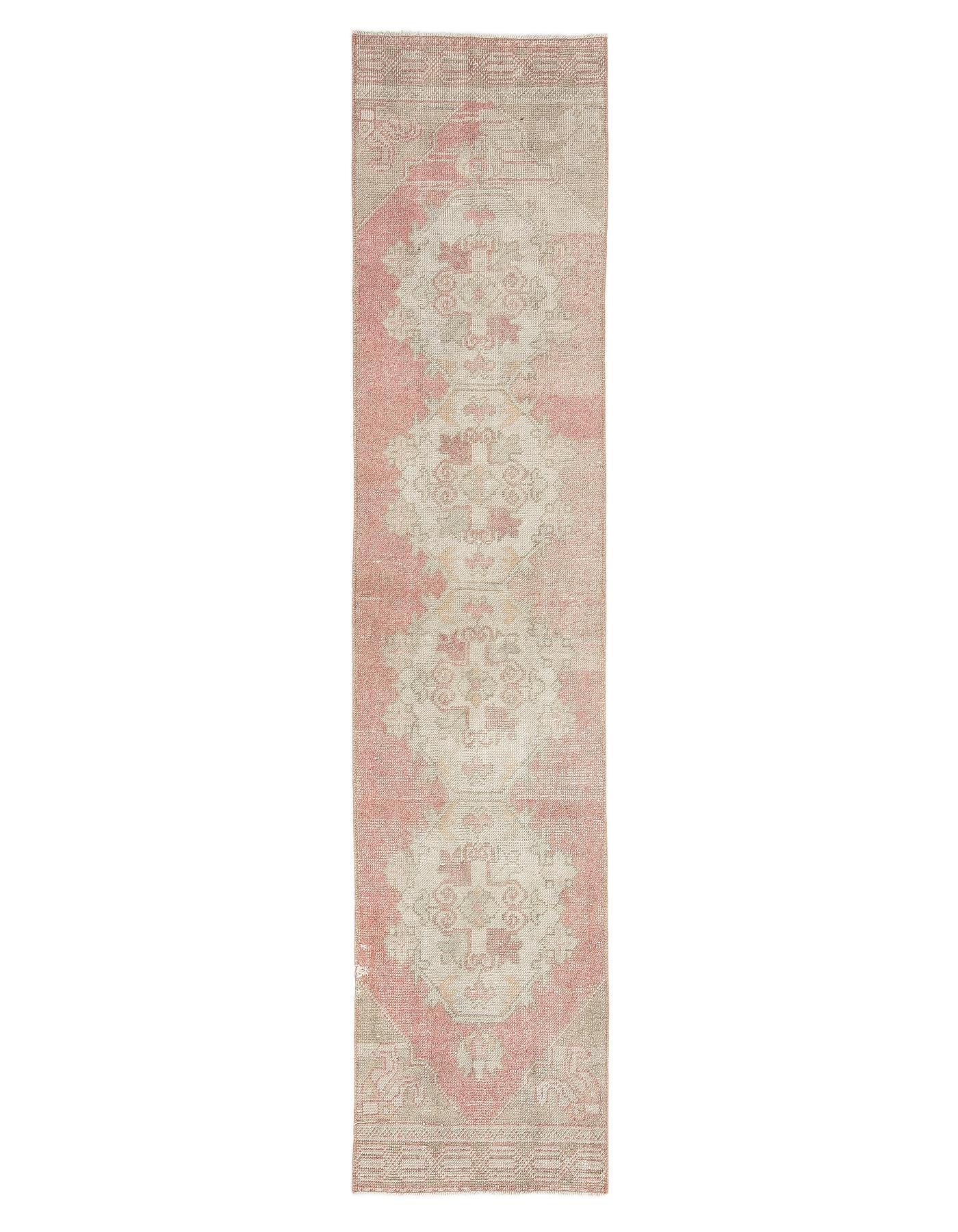 Vintage Washed Out Turkish Runner Rug - 2`0