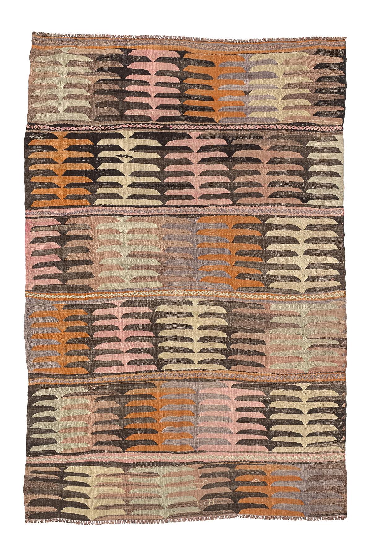 Sivas Kilim Rug (2.5 x 6.6 ft) | KILIM WHOLESALE - Vintage Handmade Pillows - Vintage Handmade Kilim Rugs - It is 100% wool. Artistic and historical rugs. Old handwoven rugs. - Online hand woven rugs and kilim cushions sales. Shipping to all ove