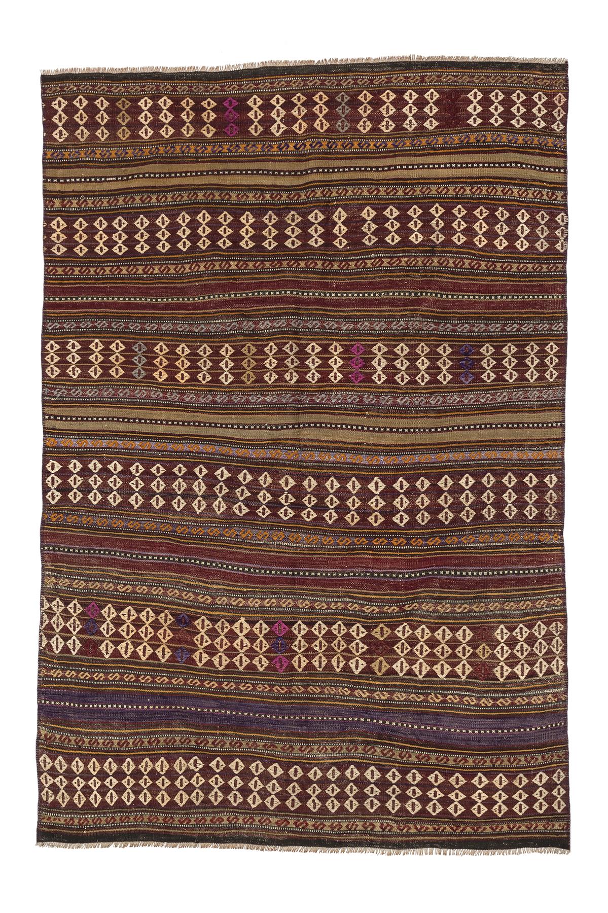 Sivas Kilim Rug (2.5 x 6.6 ft) | KILIM WHOLESALE - Vintage Handmade Pillows - Vintage Handmade Kilim Rugs - It is 100% wool. Artistic and historical rugs. Old handwoven rugs. - Online hand woven rugs and kilim cushions sales. Shipping to all ove