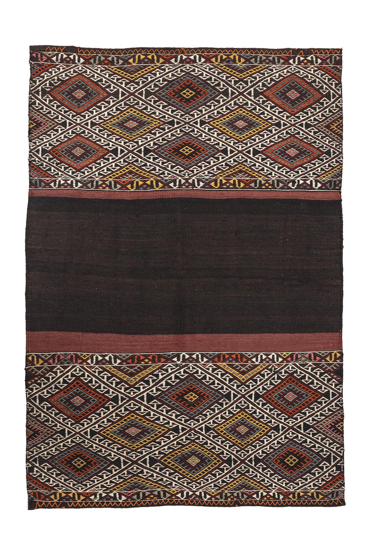 Sivas Kilim Rug (2.5 x 6.6 ft) | KILIM WHOLESALE - Vintage Handmade Pillows - Vintage Handmade Kilim Rugs - It is 100% wool. Artistic and historical rugs. Old handwoven rugs. - Online hand woven rugs and kilim cushions sales. Shipping to all ove