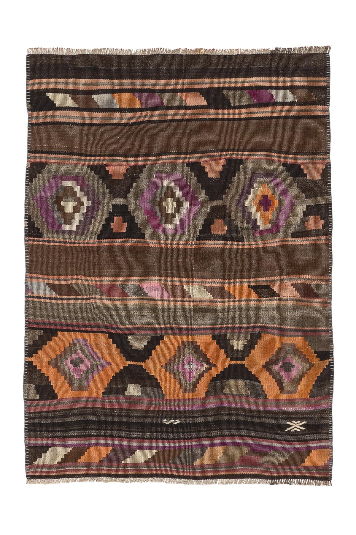 Sivas Kilim Rug (2.5 x 6.6 ft) | KILIM WHOLESALE - Vintage Handmade Pillows - Vintage Handmade Kilim Rugs - It is 100% wool. Artistic and historical rugs. Old handwoven rugs. - Online hand woven rugs and kilim cushions sales. Shipping to all ove