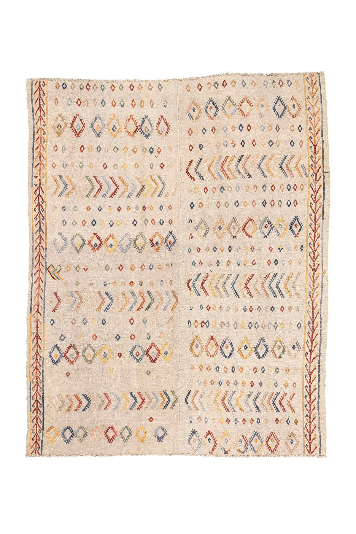 Sivas Kilim Rug (2.5 x 6.6 ft) | KILIM WHOLESALE - Vintage Handmade Pillows - Vintage Handmade Kilim Rugs - It is 100% wool. Artistic and historical rugs. Old handwoven rugs. - Online hand woven rugs and kilim cushions sales. Shipping to all ove