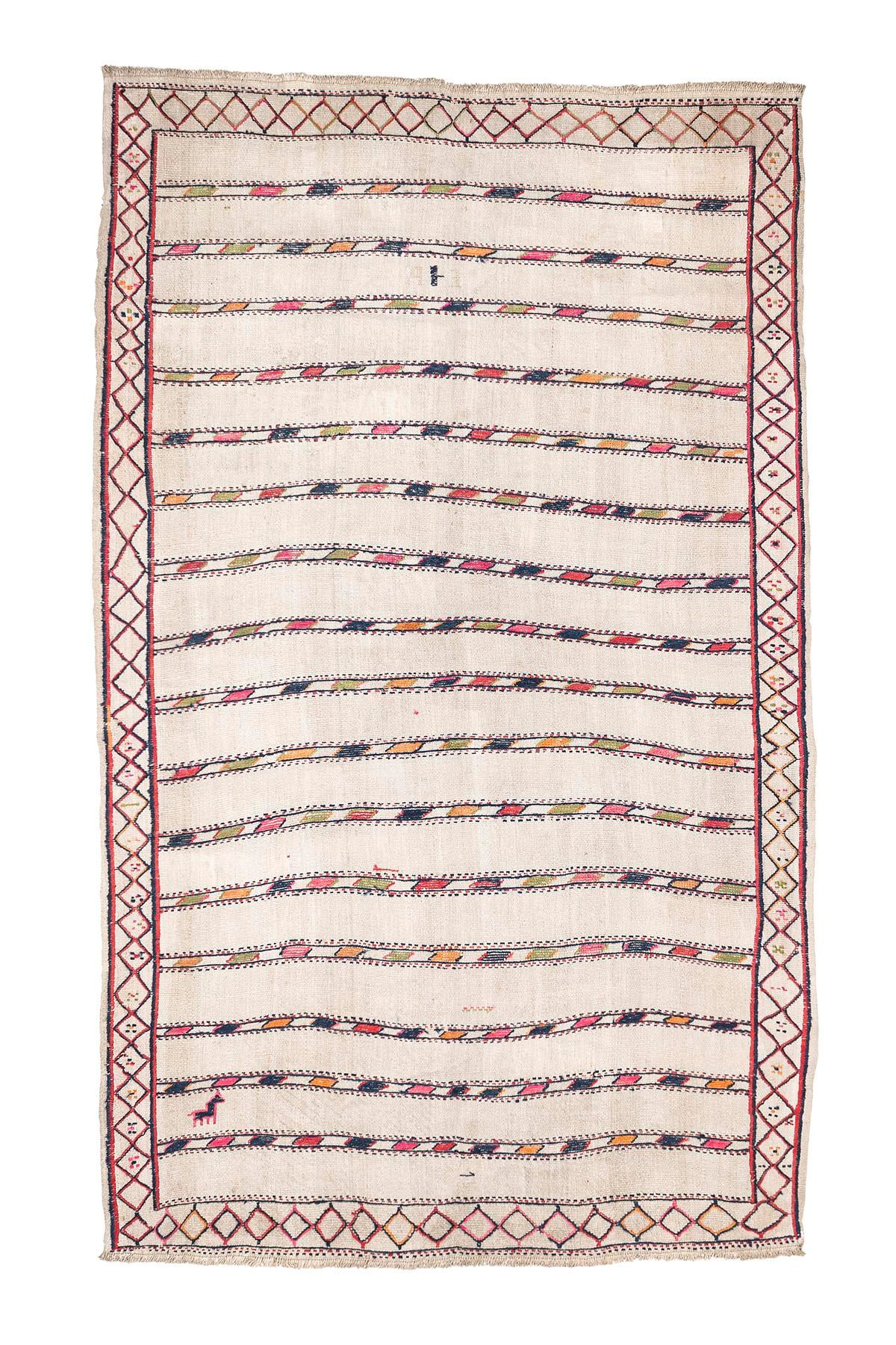Sivas Kilim Rug (2.5 x 6.6 ft) | KILIM WHOLESALE - Vintage Handmade Pillows - Vintage Handmade Kilim Rugs - It is 100% wool. Artistic and historical rugs. Old handwoven rugs. - Online hand woven rugs and kilim cushions sales. Shipping to all ove