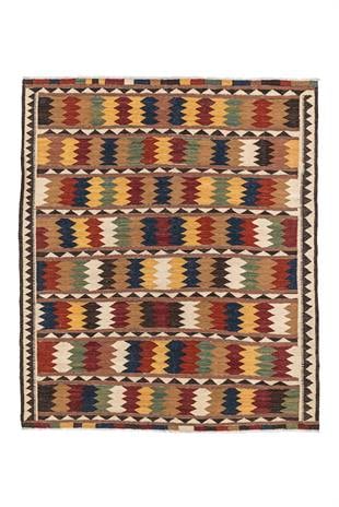 Kilim Rug (4.8 x 6.7 ft) | KILIM WHOLESALE - Vintage Handmade Pillows - Vintage Handmade Kilim Rugs - It is 100% wool. Artistic and historical rugs. Old handwoven rugs. - Online hand woven rugs and kilim cushions sales. Shipping to all over the 