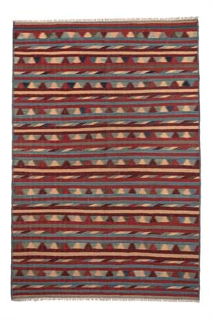 Kilim Rug (4.8 x 6.7 ft) | KILIM WHOLESALE - Vintage Handmade Pillows - Vintage Handmade Kilim Rugs - It is 100% wool. Artistic and historical rugs. Old handwoven rugs. - Online hand woven rugs and kilim cushions sales. Shipping to all over the 