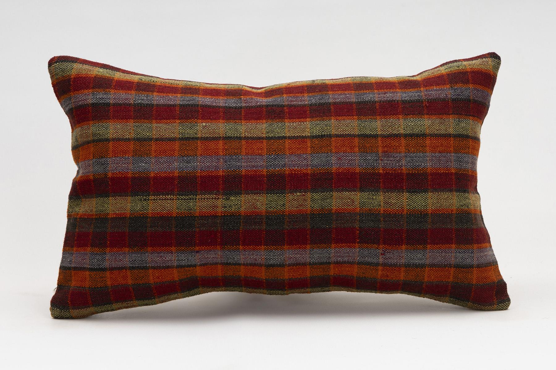 12x20 inches (30x50 cm) Kilim Pillow | KILIM WHOLESALE - Vintage Handmade Pillows - Vintage Handmade Kilim Rugs - It is 100% wool. Artistic and historical rugs. Old handwoven rugs. - Online hand woven rugs and kilim cushions sales. Shipping to a