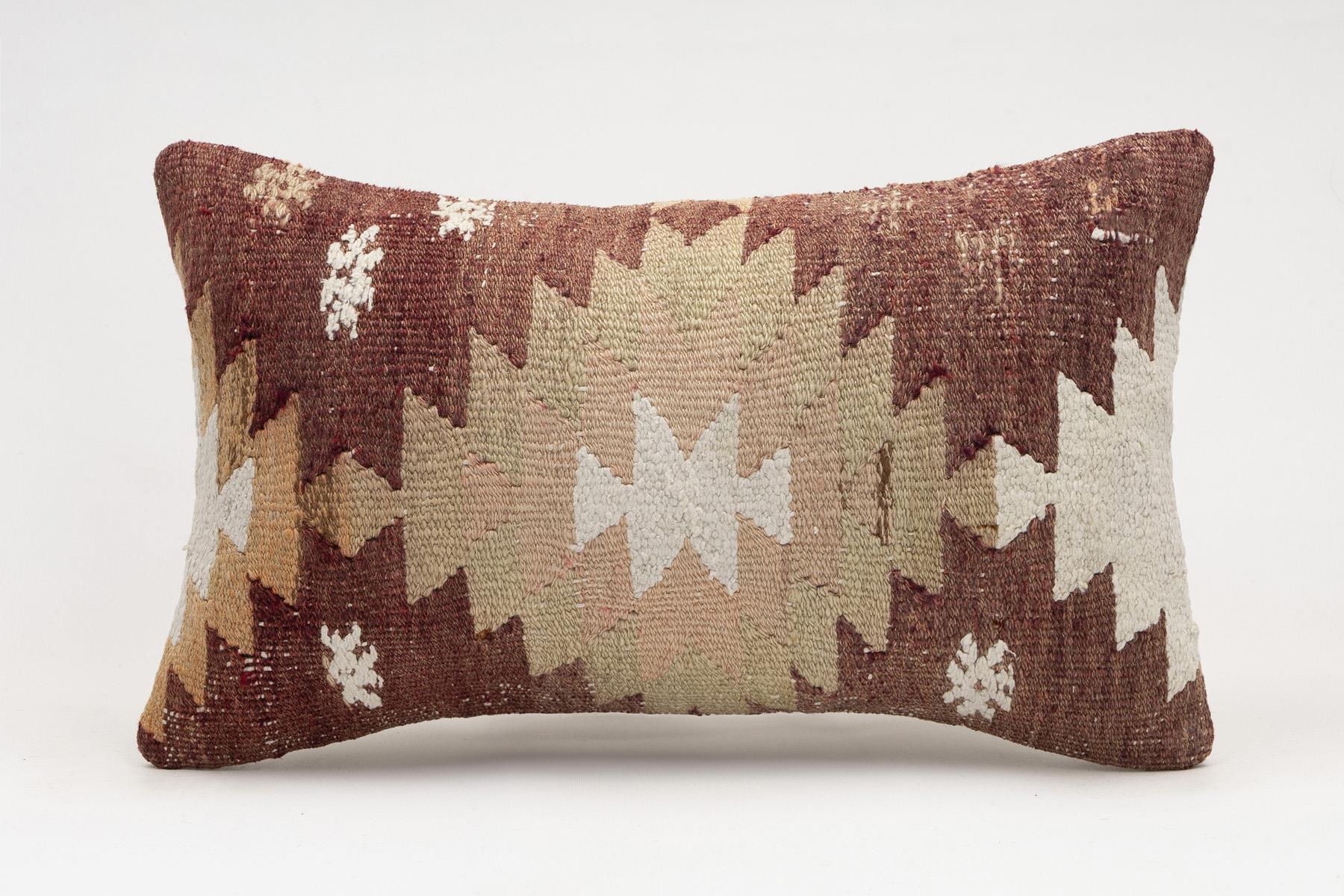 12x20 inches (30x50 cm) Kilim Pillow | KILIM WHOLESALE - Vintage Handmade Pillows - Vintage Handmade Kilim Rugs - It is 100% wool. Artistic and historical rugs. Old handwoven rugs. - Online hand woven rugs and kilim cushions sales. Shipping to a