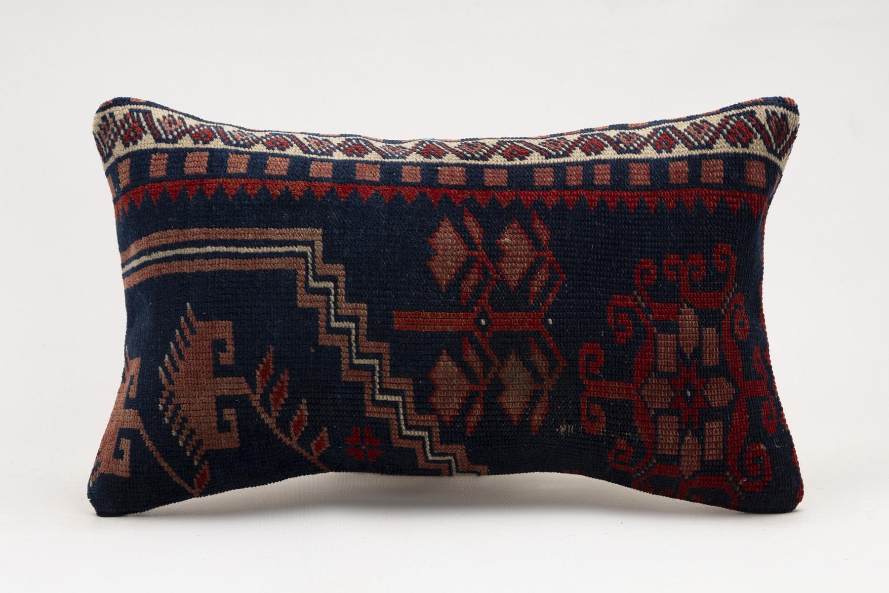 12x20 inches (30x50 cm) Kilim Pillow | KILIM WHOLESALE - Vintage Handmade Pillows - Vintage Handmade Kilim Rugs - It is 100% wool. Artistic and historical rugs. Old handwoven rugs. - Online hand woven rugs and kilim cushions sales. Shipping to a