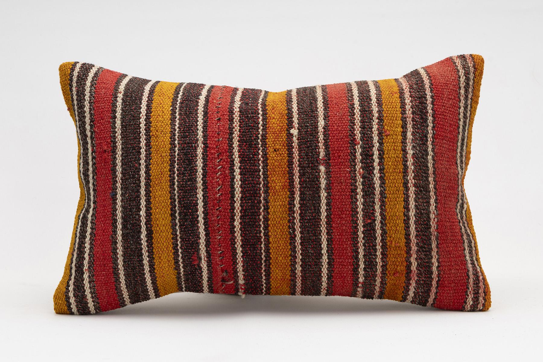 12x20 inches (30x50 cm) Kilim Pillow | KILIM WHOLESALE - Vintage Handmade Pillows - Vintage Handmade Kilim Rugs - It is 100% wool. Artistic and historical rugs. Old handwoven rugs. - Online hand woven rugs and kilim cushions sales. Shipping to a