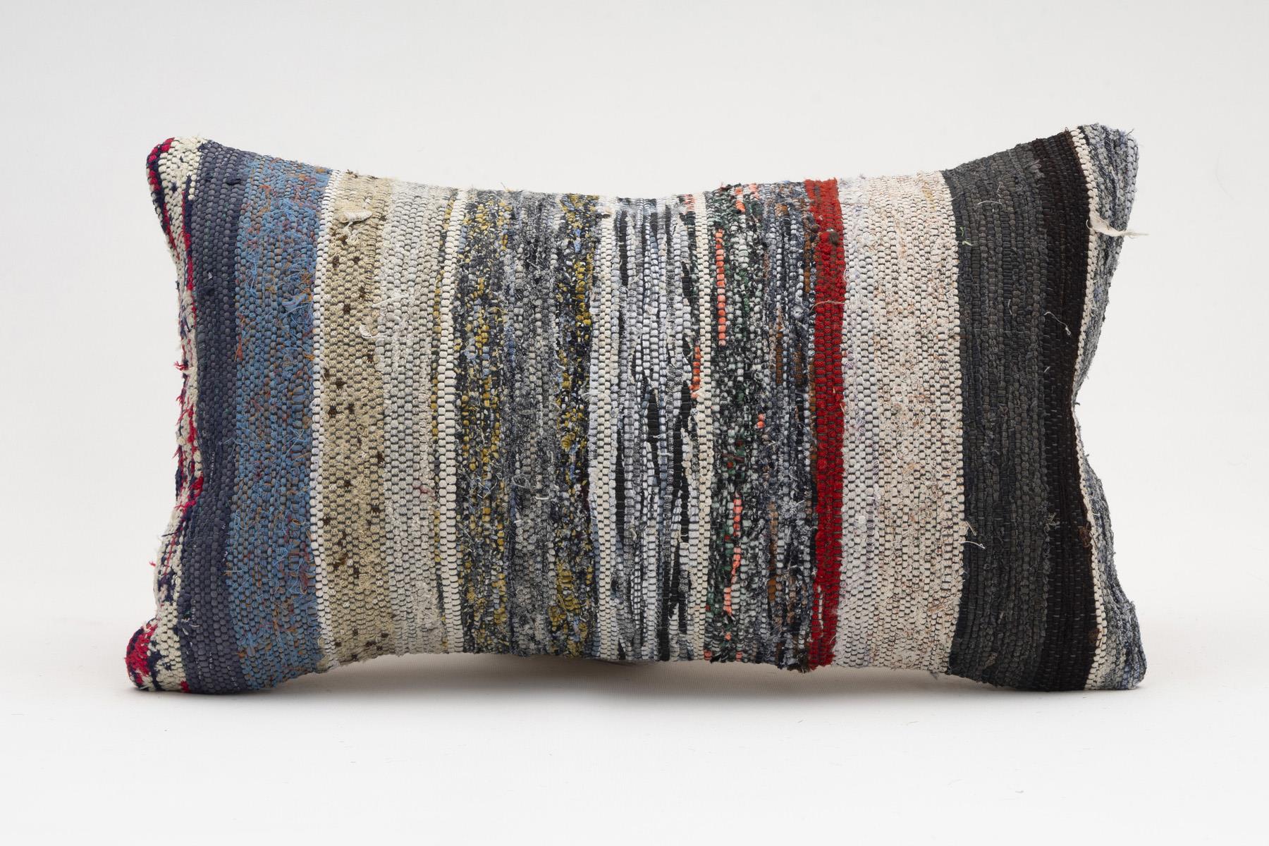 12x20 inches (30x50 cm) Kilim Pillow | KILIM WHOLESALE - Vintage Handmade Pillows - Vintage Handmade Kilim Rugs - It is 100% wool. Artistic and historical rugs. Old handwoven rugs. - Online hand woven rugs and kilim cushions sales. Shipping to a