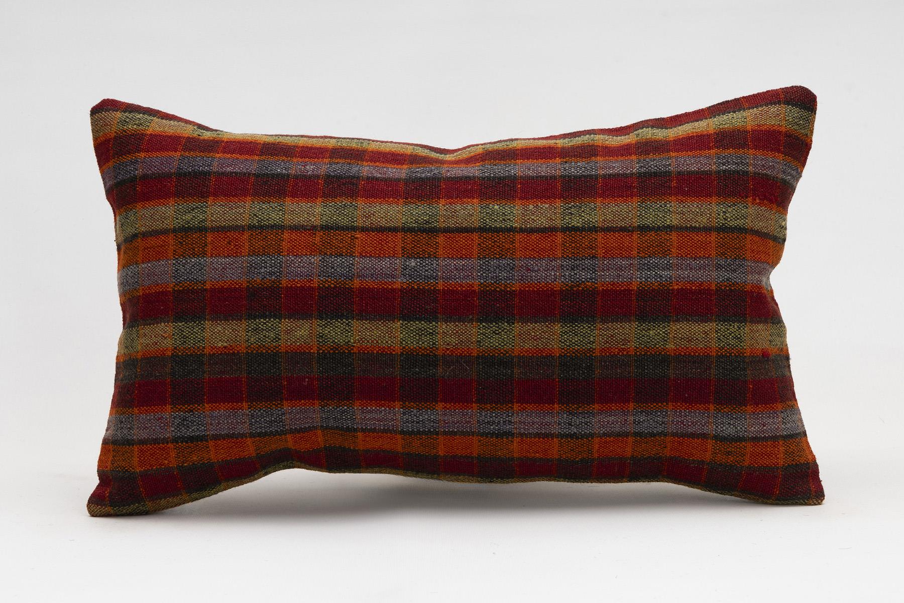 12x20 inches (30x50 cm) Kilim Pillow | KILIM WHOLESALE - Vintage Handmade Pillows - Vintage Handmade Kilim Rugs - It is 100% wool. Artistic and historical rugs. Old handwoven rugs. - Online hand woven rugs and kilim cushions sales. Shipping to a