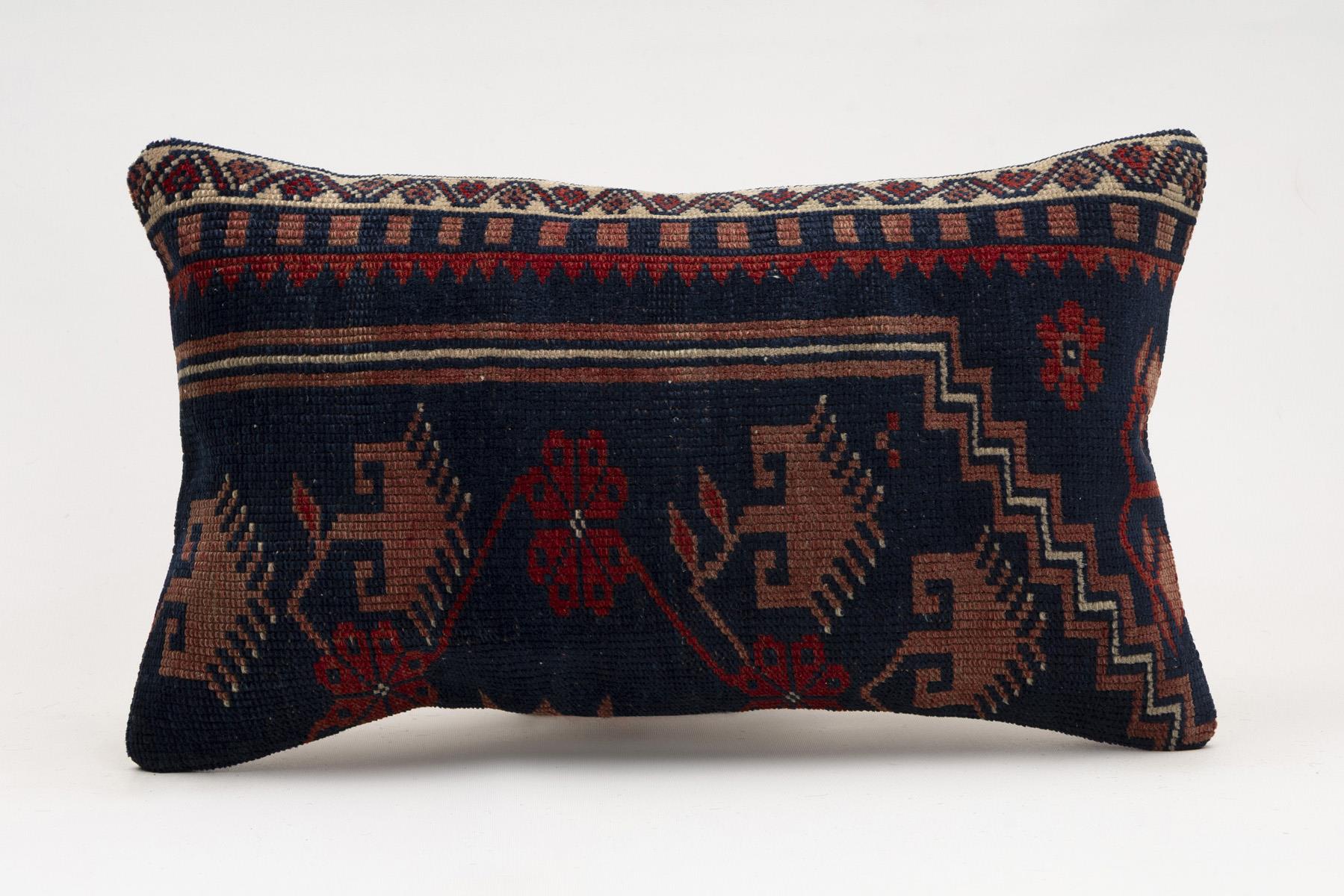 12x20 inches (30x50 cm) Kilim Pillow | KILIM WHOLESALE - Vintage Handmade Pillows - Vintage Handmade Kilim Rugs - It is 100% wool. Artistic and historical rugs. Old handwoven rugs. - Online hand woven rugs and kilim cushions sales. Shipping to a