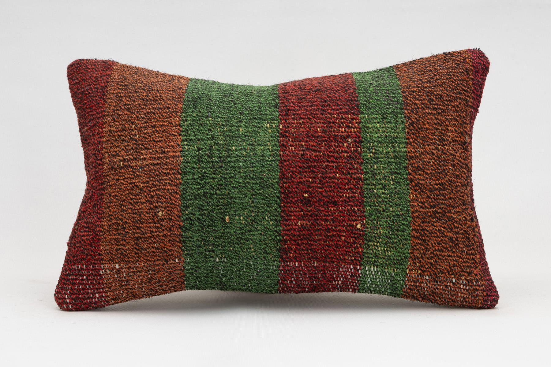 12x20 inches (30x50 cm) Kilim Pillow | KILIM WHOLESALE - Vintage Handmade Pillows - Vintage Handmade Kilim Rugs - It is 100% wool. Artistic and historical rugs. Old handwoven rugs. - Online hand woven rugs and kilim cushions sales. Shipping to a