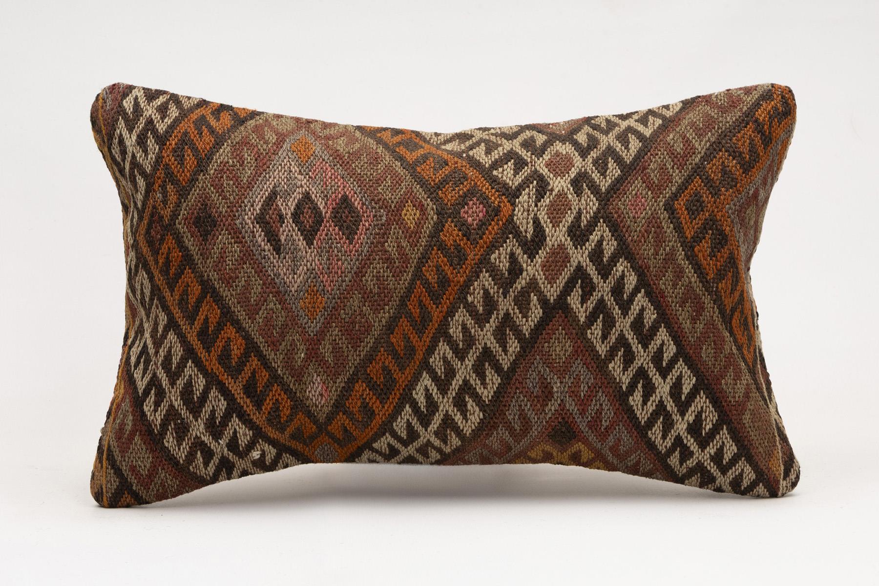 12x20 inches (30x50 cm) Kilim Pillow | KILIM WHOLESALE - Vintage Handmade Pillows - Vintage Handmade Kilim Rugs - It is 100% wool. Artistic and historical rugs. Old handwoven rugs. - Online hand woven rugs and kilim cushions sales. Shipping to a