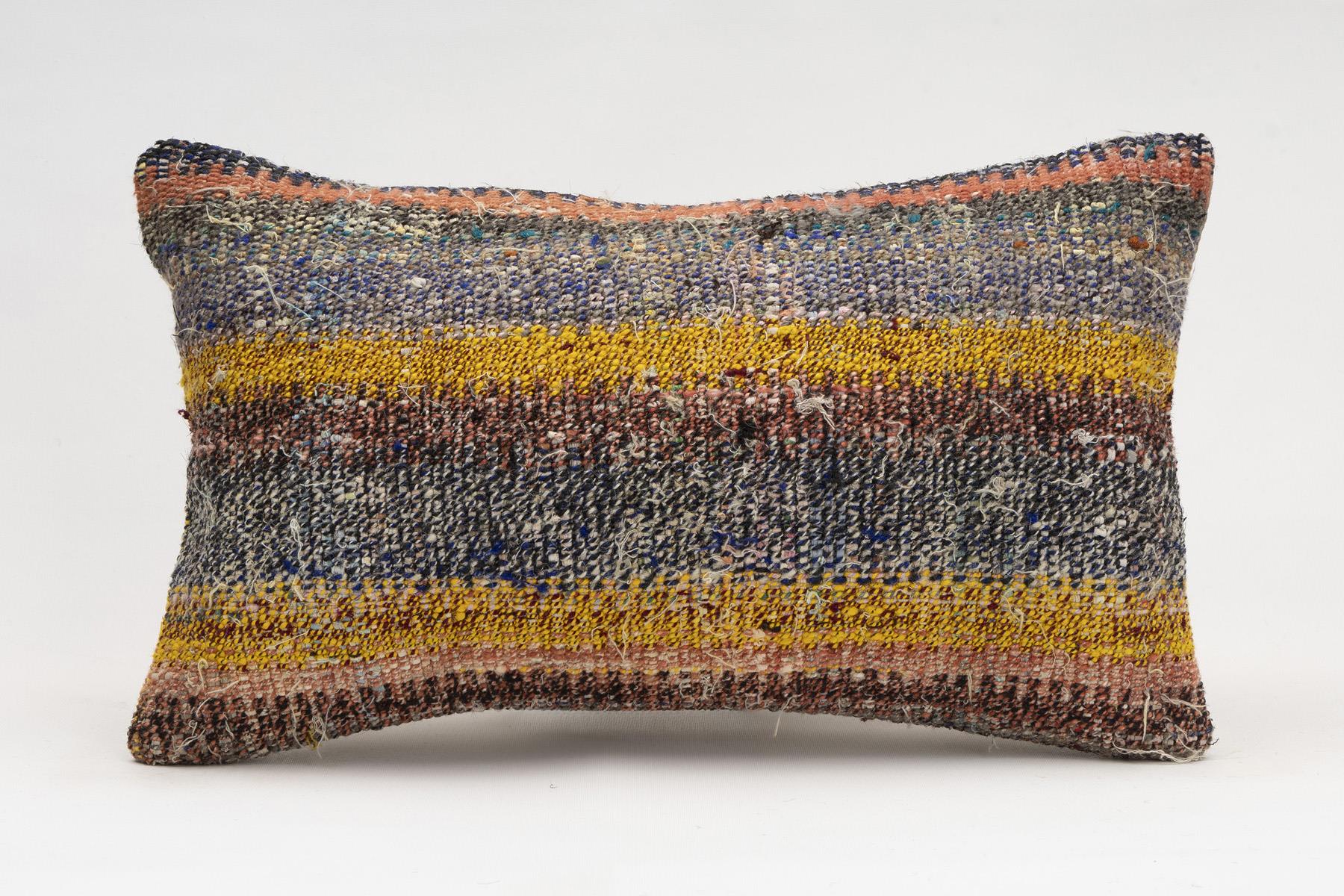 12x20 inches (30x50 cm) Kilim Pillow | KILIM WHOLESALE - Vintage Handmade Pillows - Vintage Handmade Kilim Rugs - It is 100% wool. Artistic and historical rugs. Old handwoven rugs. - Online hand woven rugs and kilim cushions sales. Shipping to a