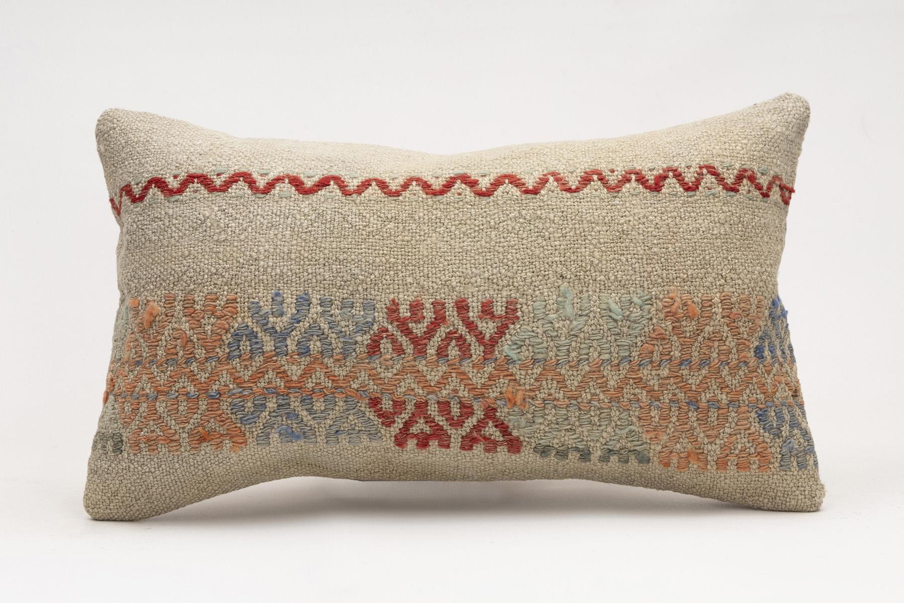 12x20 inches (30x50 cm) Kilim Pillow | KILIM WHOLESALE - Vintage Handmade Pillows - Vintage Handmade Kilim Rugs - It is 100% wool. Artistic and historical rugs. Old handwoven rugs. - Online hand woven rugs and kilim cushions sales. Shipping to a