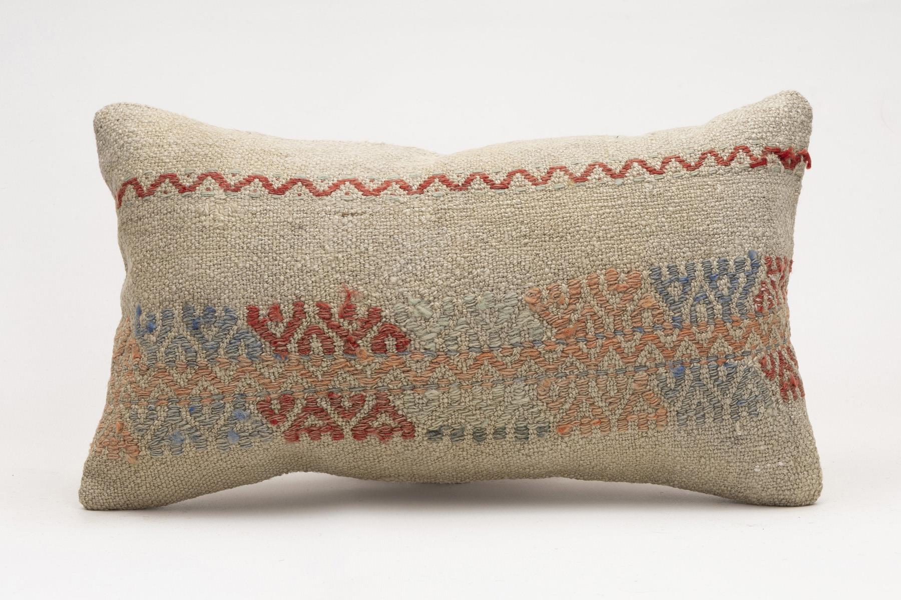 12x20 inches (30x50 cm) Kilim Pillow | KILIM WHOLESALE - Vintage Handmade Pillows - Vintage Handmade Kilim Rugs - It is 100% wool. Artistic and historical rugs. Old handwoven rugs. - Online hand woven rugs and kilim cushions sales. Shipping to a