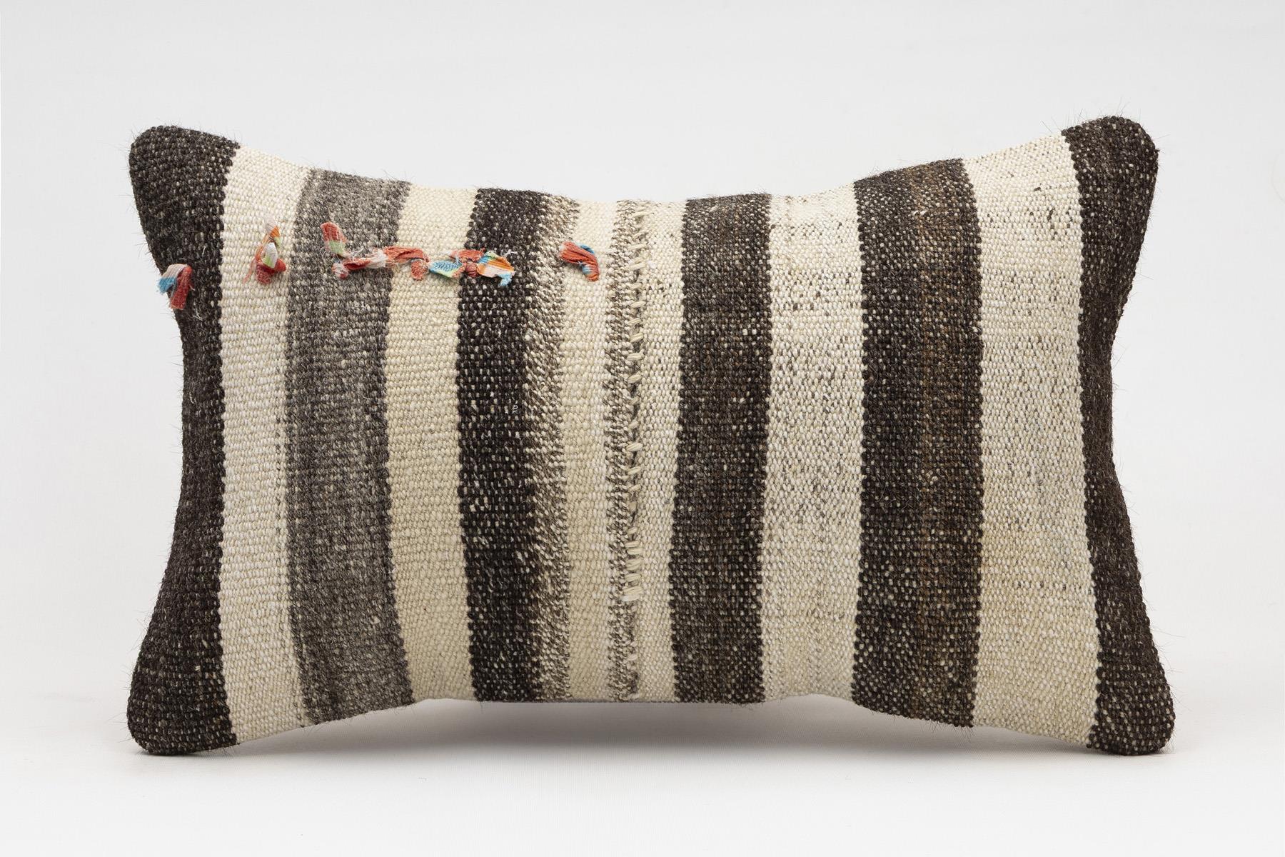 12x20 inches (30x50 cm) Kilim Pillow | KILIM WHOLESALE - Vintage Handmade Pillows - Vintage Handmade Kilim Rugs - It is 100% wool. Artistic and historical rugs. Old handwoven rugs. - Online hand woven rugs and kilim cushions sales. Shipping to a