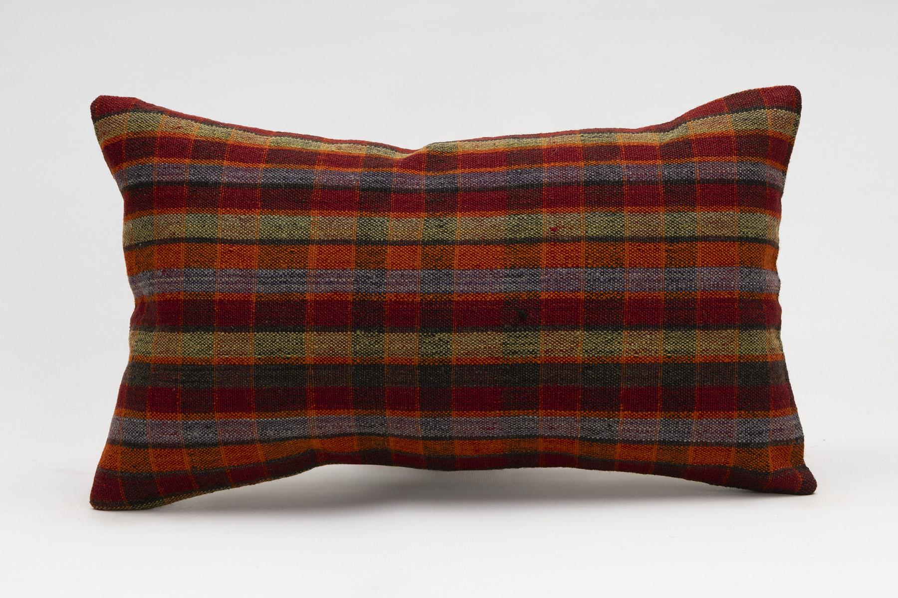 12x20 inches (30x50 cm) Kilim Pillow | KILIM WHOLESALE - Vintage Handmade Pillows - Vintage Handmade Kilim Rugs - It is 100% wool. Artistic and historical rugs. Old handwoven rugs. - Online hand woven rugs and kilim cushions sales. Shipping to a