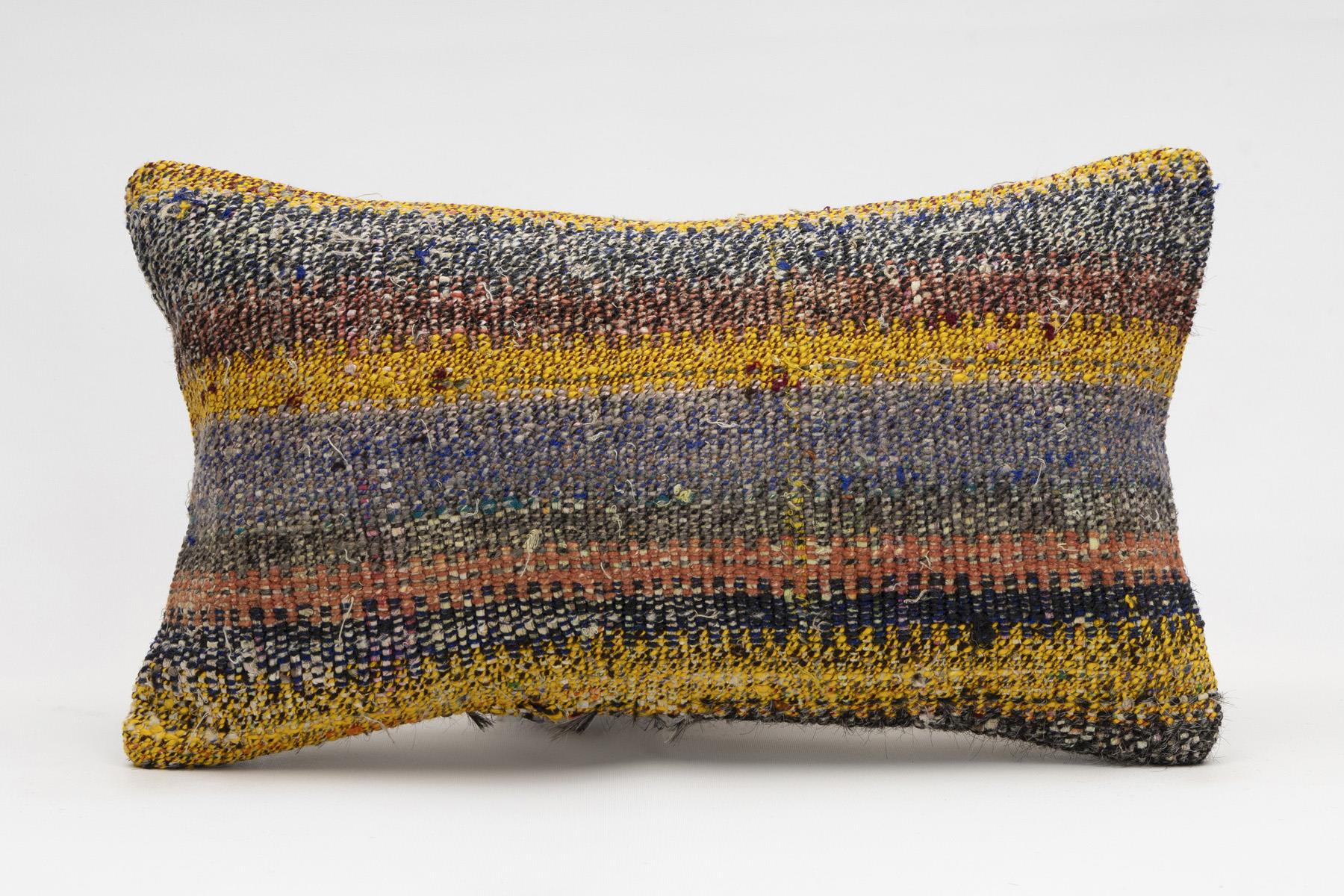 12x20 inches (30x50 cm) Kilim Pillow | KILIM WHOLESALE - Vintage Handmade Pillows - Vintage Handmade Kilim Rugs - It is 100% wool. Artistic and historical rugs. Old handwoven rugs. - Online hand woven rugs and kilim cushions sales. Shipping to a