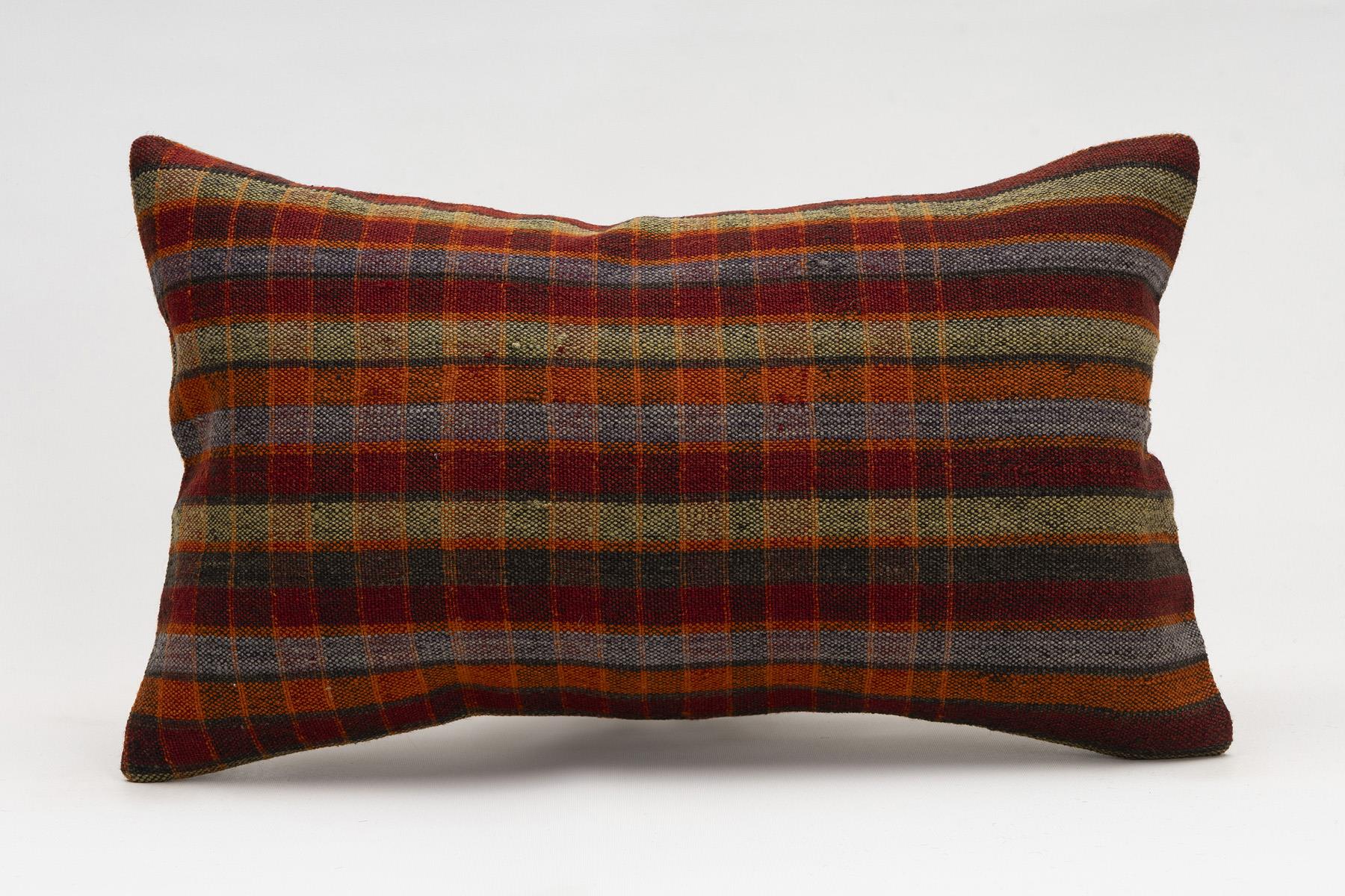 12x20 inches (30x50 cm) Kilim Pillow | KILIM WHOLESALE - Vintage Handmade Pillows - Vintage Handmade Kilim Rugs - It is 100% wool. Artistic and historical rugs. Old handwoven rugs. - Online hand woven rugs and kilim cushions sales. Shipping to a