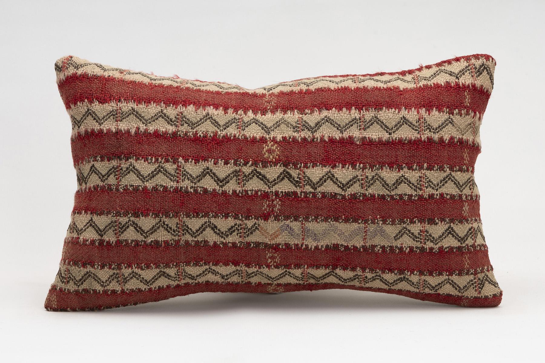 12x20 inches (30x50 cm) Kilim Pillow | KILIM WHOLESALE - Vintage Handmade Pillows - Vintage Handmade Kilim Rugs - It is 100% wool. Artistic and historical rugs. Old handwoven rugs. - Online hand woven rugs and kilim cushions sales. Shipping to a