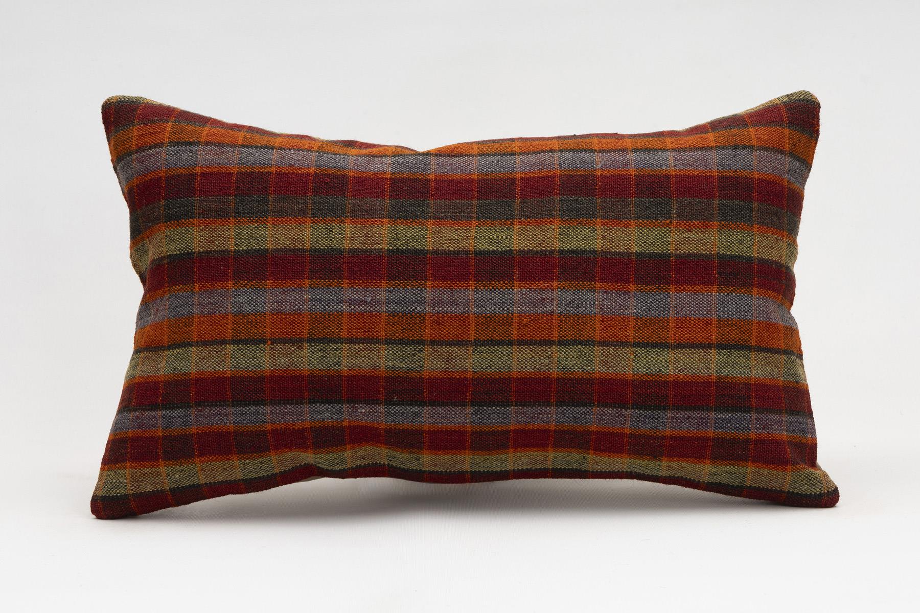 12x20 inches (30x50 cm) Kilim Pillow | KILIM WHOLESALE - Vintage Handmade Pillows - Vintage Handmade Kilim Rugs - It is 100% wool. Artistic and historical rugs. Old handwoven rugs. - Online hand woven rugs and kilim cushions sales. Shipping to a