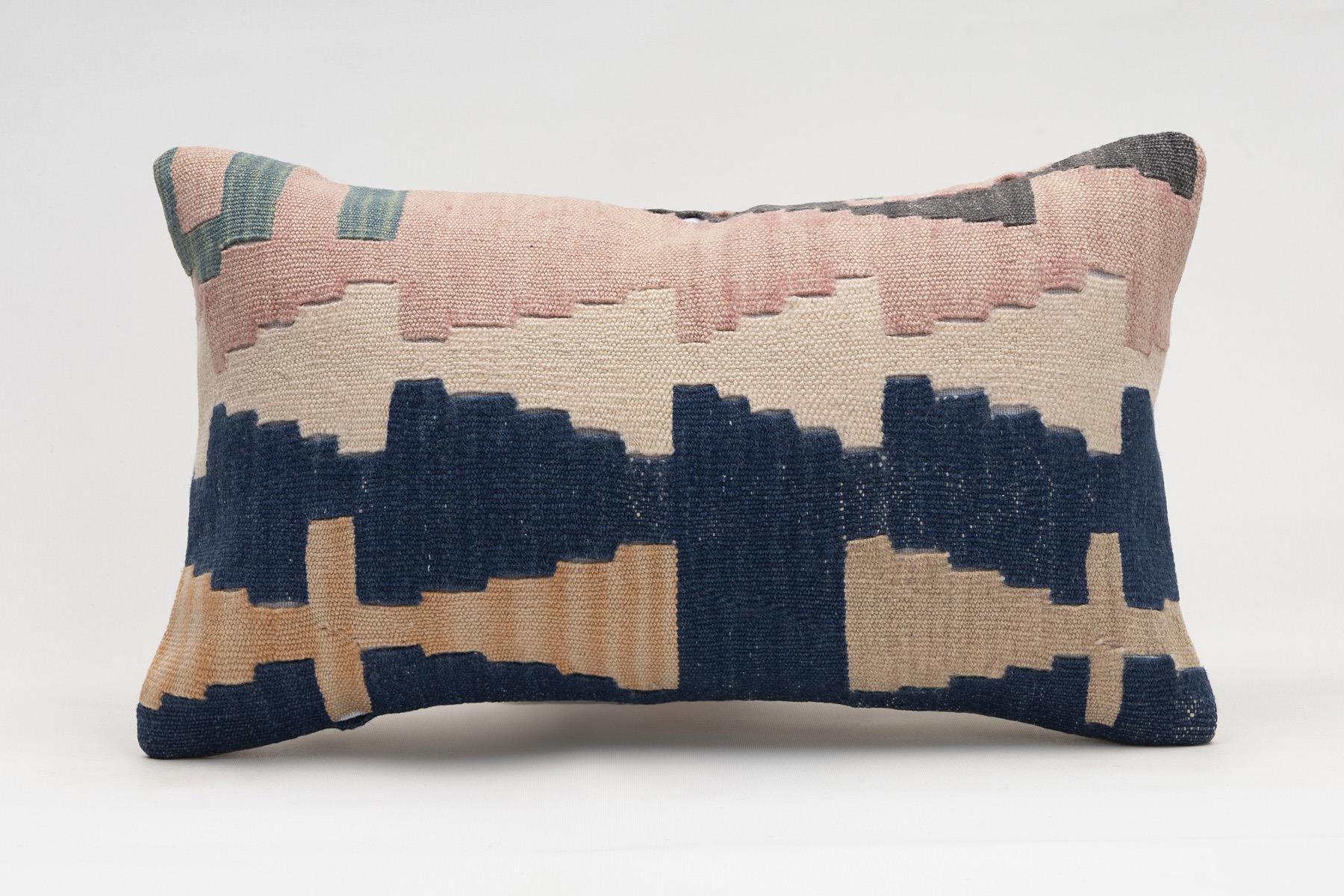 12x20 inches (30x50 cm) Kilim Pillow | KILIM WHOLESALE - Vintage Handmade Pillows - Vintage Handmade Kilim Rugs - It is 100% wool. Artistic and historical rugs. Old handwoven rugs. - Online hand woven rugs and kilim cushions sales. Shipping to a