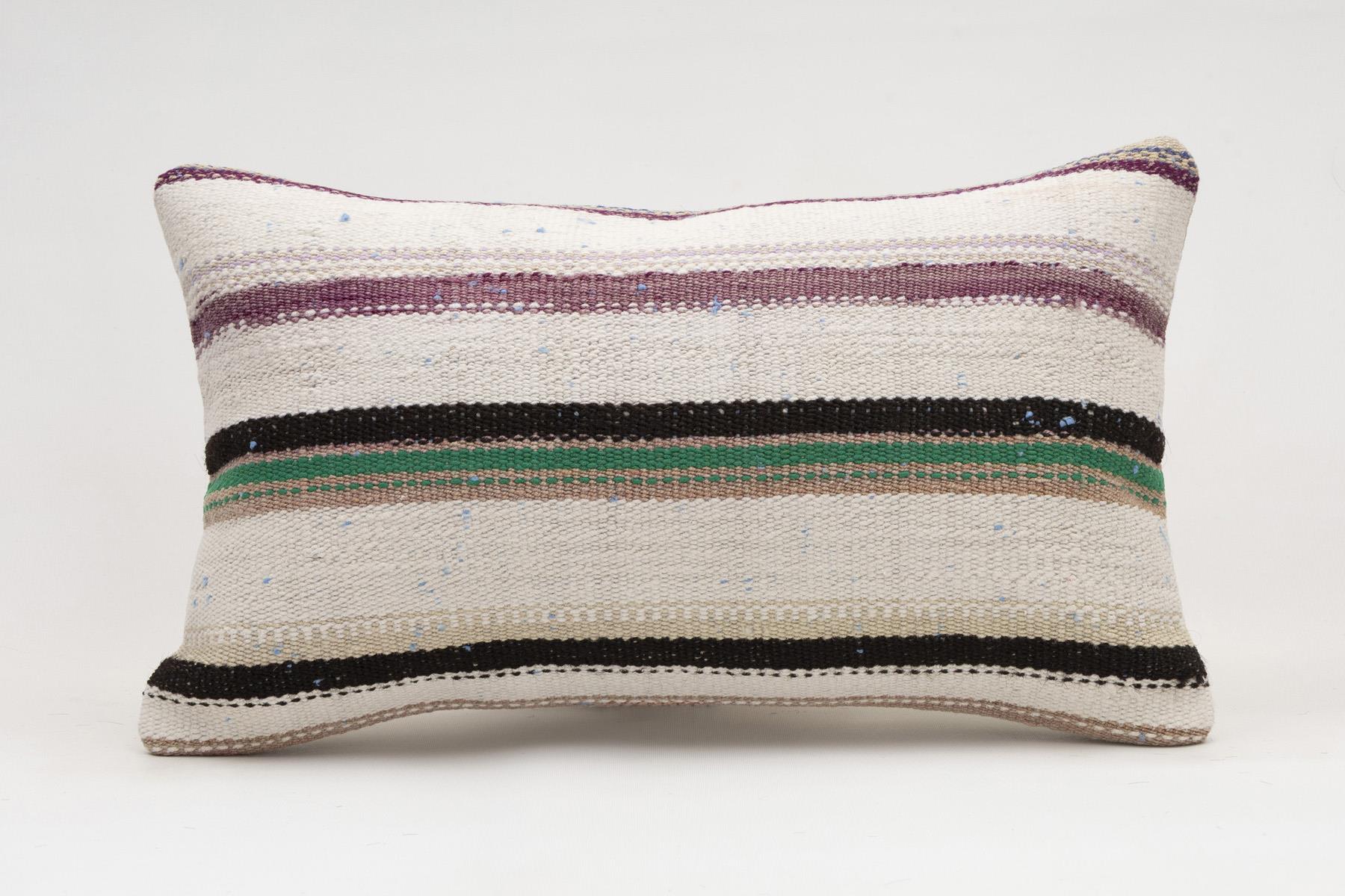 12x20 inches (30x50 cm) Kilim Pillow | KILIM WHOLESALE - Vintage Handmade Pillows - Vintage Handmade Kilim Rugs - It is 100% wool. Artistic and historical rugs. Old handwoven rugs. - Online hand woven rugs and kilim cushions sales. Shipping to a