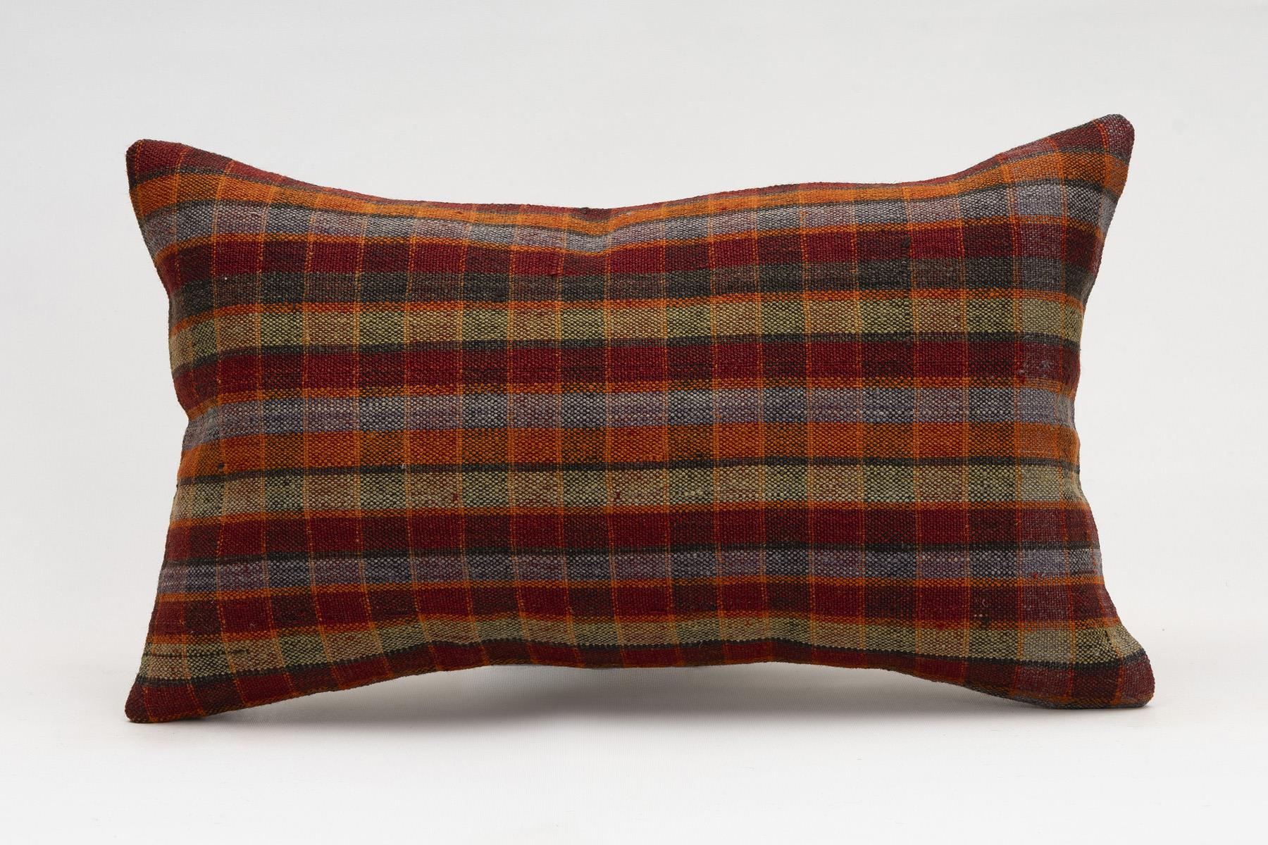 12x20 inches (30x50 cm) Kilim Pillow | KILIM WHOLESALE - Vintage Handmade Pillows - Vintage Handmade Kilim Rugs - It is 100% wool. Artistic and historical rugs. Old handwoven rugs. - Online hand woven rugs and kilim cushions sales. Shipping to a