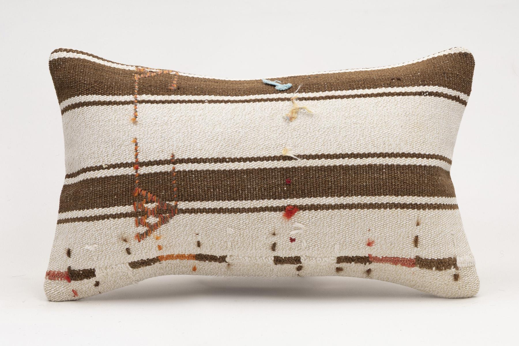 12x20 inches (30x50 cm) Kilim Pillow | KILIM WHOLESALE - Vintage Handmade Pillows - Vintage Handmade Kilim Rugs - It is 100% wool. Artistic and historical rugs. Old handwoven rugs. - Online hand woven rugs and kilim cushions sales. Shipping to a