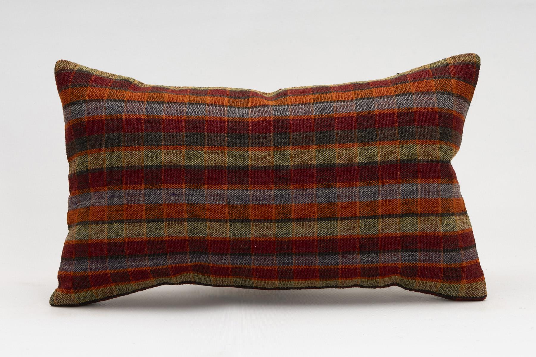 12x20 inches (30x50 cm) Kilim Pillow | KILIM WHOLESALE - Vintage Handmade Pillows - Vintage Handmade Kilim Rugs - It is 100% wool. Artistic and historical rugs. Old handwoven rugs. - Online hand woven rugs and kilim cushions sales. Shipping to a