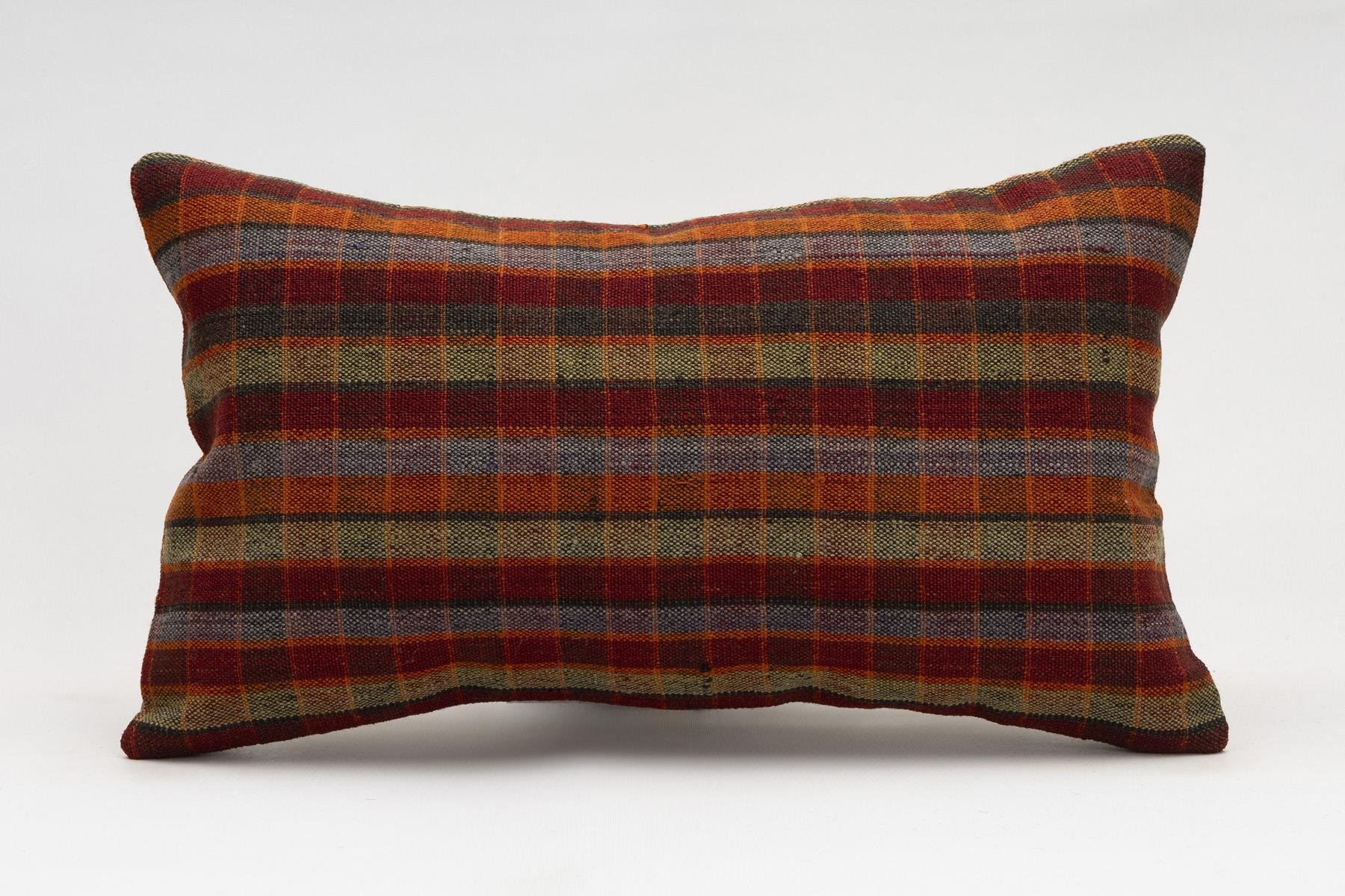 12x20 inches (30x50 cm) Kilim Pillow | KILIM WHOLESALE - Vintage Handmade Pillows - Vintage Handmade Kilim Rugs - It is 100% wool. Artistic and historical rugs. Old handwoven rugs. - Online hand woven rugs and kilim cushions sales. Shipping to a