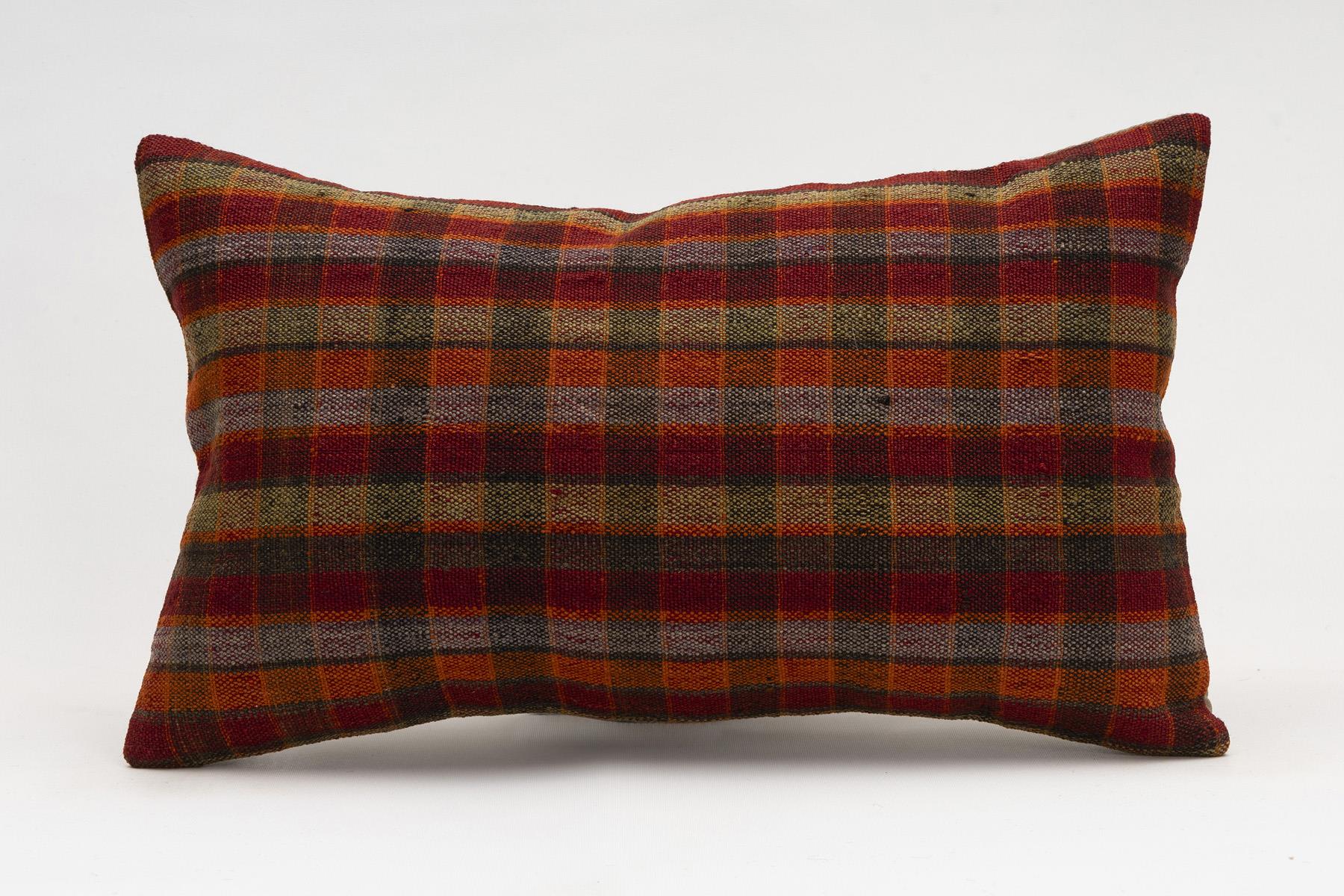 12x20 inches (30x50 cm) Kilim Pillow | KILIM WHOLESALE - Vintage Handmade Pillows - Vintage Handmade Kilim Rugs - It is 100% wool. Artistic and historical rugs. Old handwoven rugs. - Online hand woven rugs and kilim cushions sales. Shipping to a