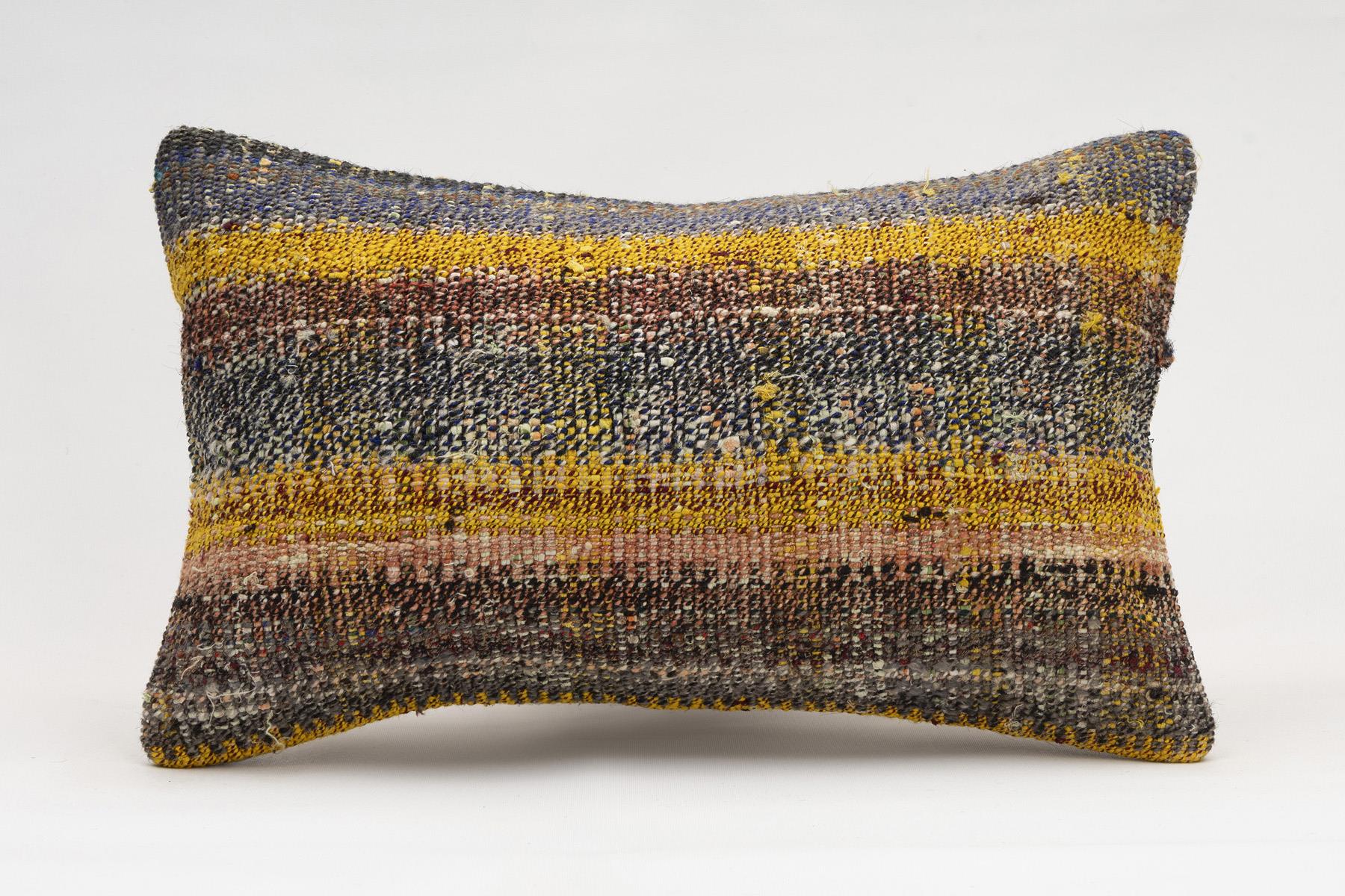 12x20 inches (30x50 cm) Kilim Pillow | KILIM WHOLESALE - Vintage Handmade Pillows - Vintage Handmade Kilim Rugs - It is 100% wool. Artistic and historical rugs. Old handwoven rugs. - Online hand woven rugs and kilim cushions sales. Shipping to a