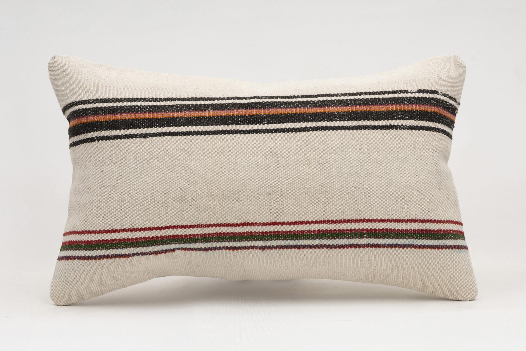 12x20 inches (30x50 cm) Kilim Pillow | KILIM WHOLESALE - Vintage Handmade Pillows - Vintage Handmade Kilim Rugs - It is 100% wool. Artistic and historical rugs. Old handwoven rugs. - Online hand woven rugs and kilim cushions sales. Shipping to a