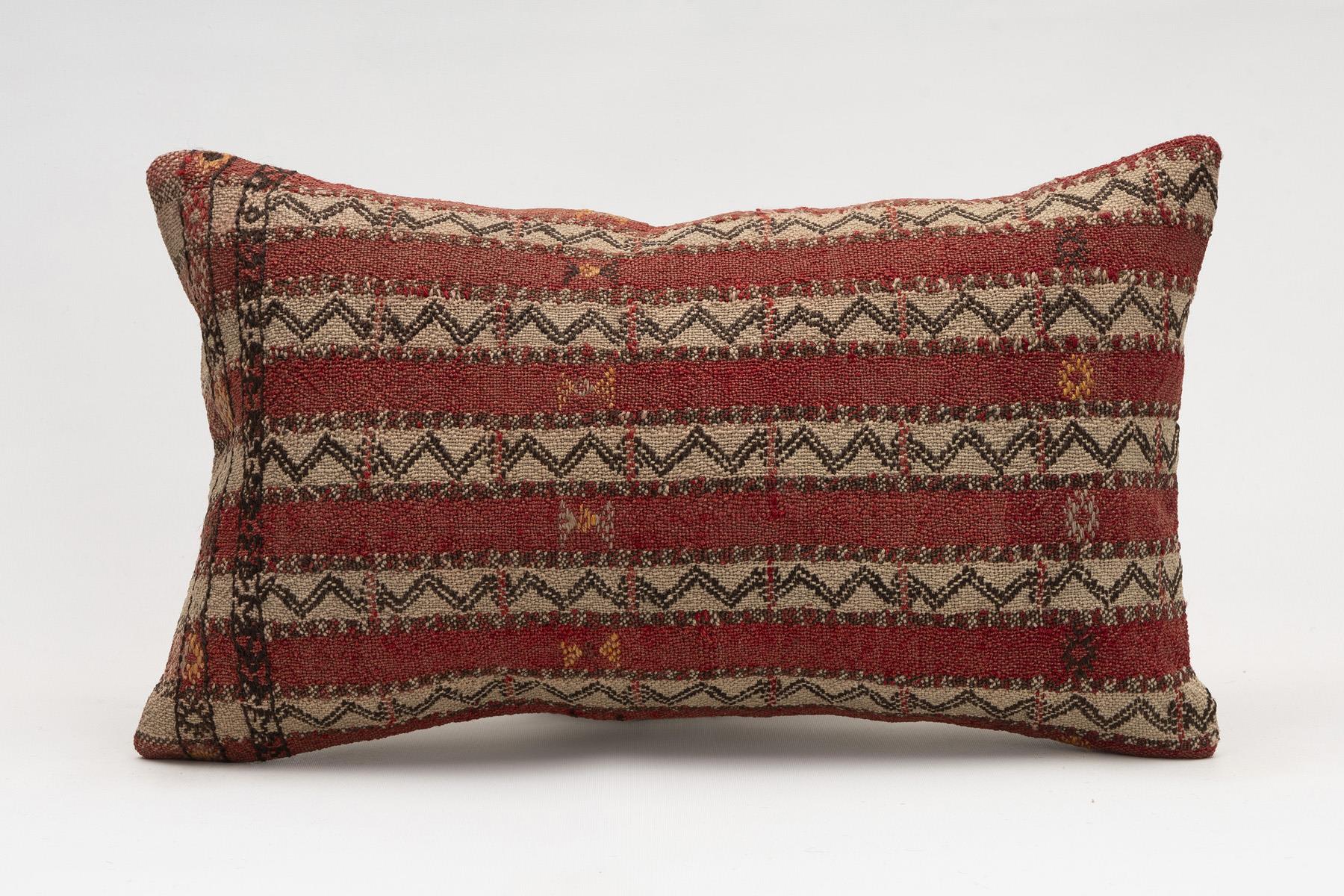 12x20 inches (30x50 cm) Kilim Pillow | KILIM WHOLESALE - Vintage Handmade Pillows - Vintage Handmade Kilim Rugs - It is 100% wool. Artistic and historical rugs. Old handwoven rugs. - Online hand woven rugs and kilim cushions sales. Shipping to a