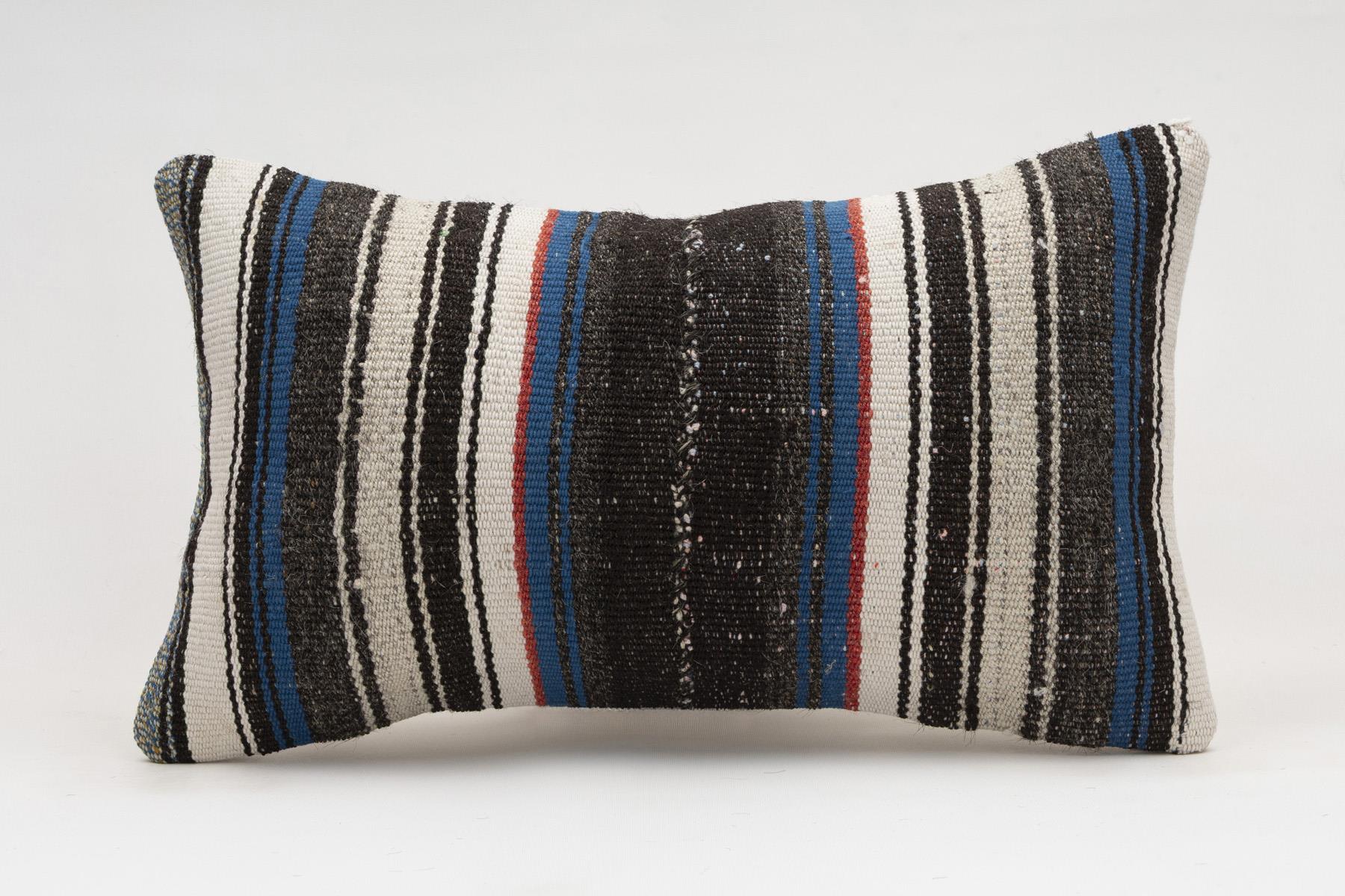 12x20 inches (30x50 cm) Kilim Pillow | KILIM WHOLESALE - Vintage Handmade Pillows - Vintage Handmade Kilim Rugs - It is 100% wool. Artistic and historical rugs. Old handwoven rugs. - Online hand woven rugs and kilim cushions sales. Shipping to a