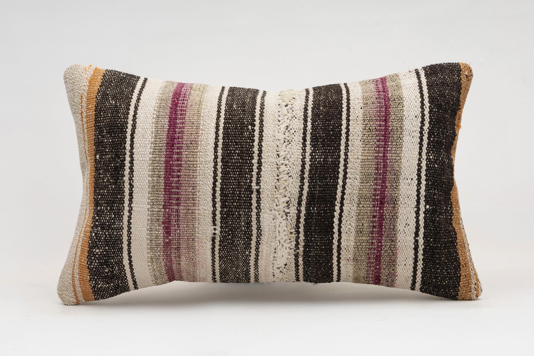 12x20 inches (30x50 cm) Kilim Pillow | KILIM WHOLESALE - Vintage Handmade Pillows - Vintage Handmade Kilim Rugs - It is 100% wool. Artistic and historical rugs. Old handwoven rugs. - Online hand woven rugs and kilim cushions sales. Shipping to a