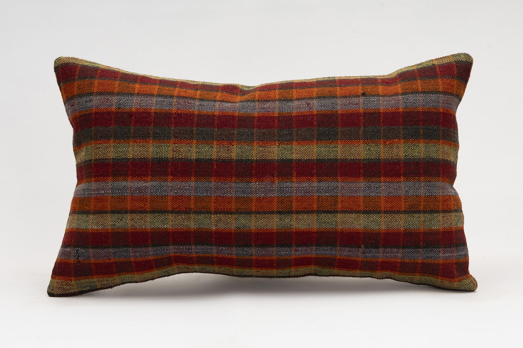 12x20 inches (30x50 cm) Kilim Pillow | KILIM WHOLESALE - Vintage Handmade Pillows - Vintage Handmade Kilim Rugs - It is 100% wool. Artistic and historical rugs. Old handwoven rugs. - Online hand woven rugs and kilim cushions sales. Shipping to a