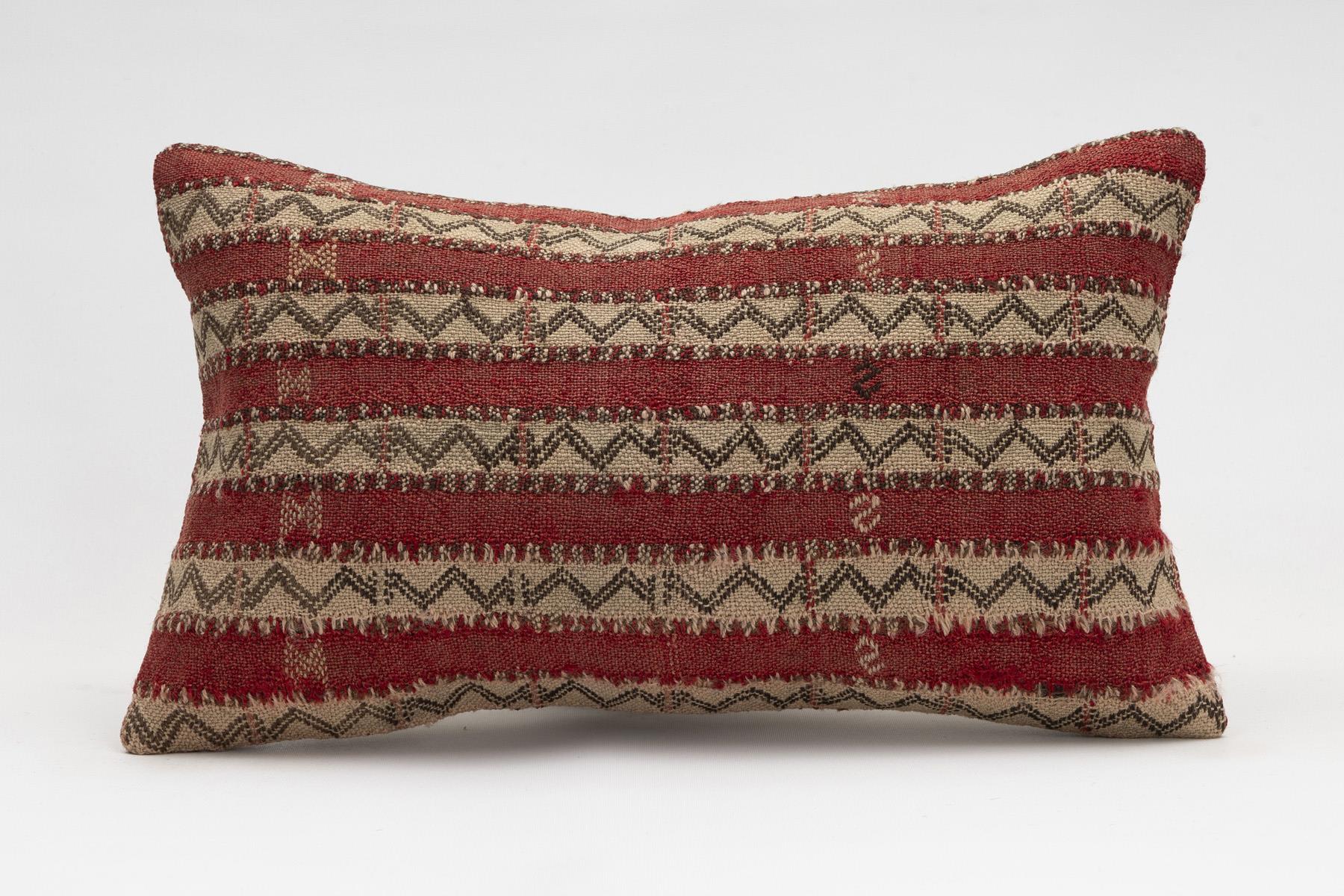 12x20 inches (30x50 cm) Kilim Pillow | KILIM WHOLESALE - Vintage Handmade Pillows - Vintage Handmade Kilim Rugs - It is 100% wool. Artistic and historical rugs. Old handwoven rugs. - Online hand woven rugs and kilim cushions sales. Shipping to a