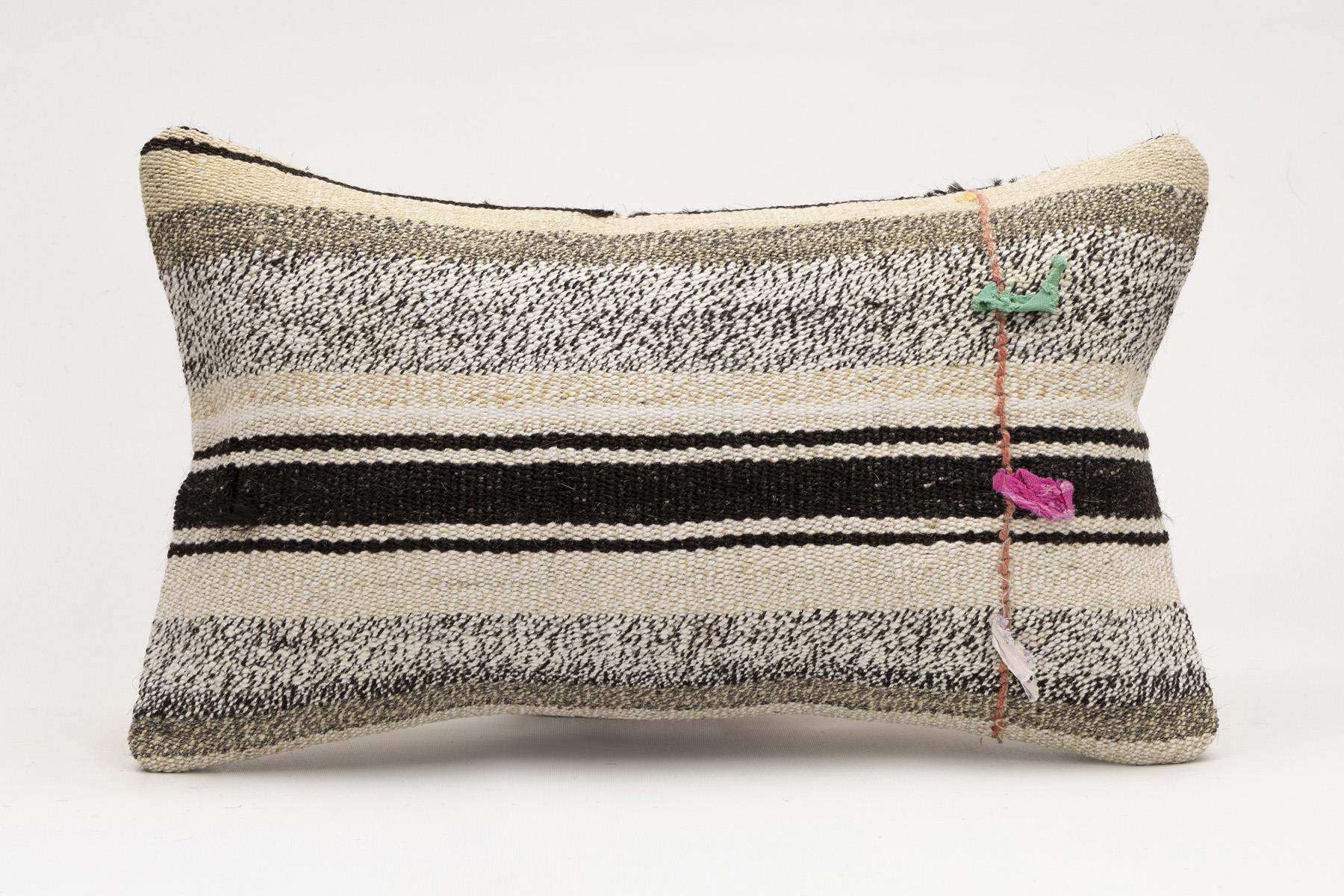 12x20 inches (30x50 cm) Kilim Pillow | KILIM WHOLESALE - Vintage Handmade Pillows - Vintage Handmade Kilim Rugs - It is 100% wool. Artistic and historical rugs. Old handwoven rugs. - Online hand woven rugs and kilim cushions sales. Shipping to a