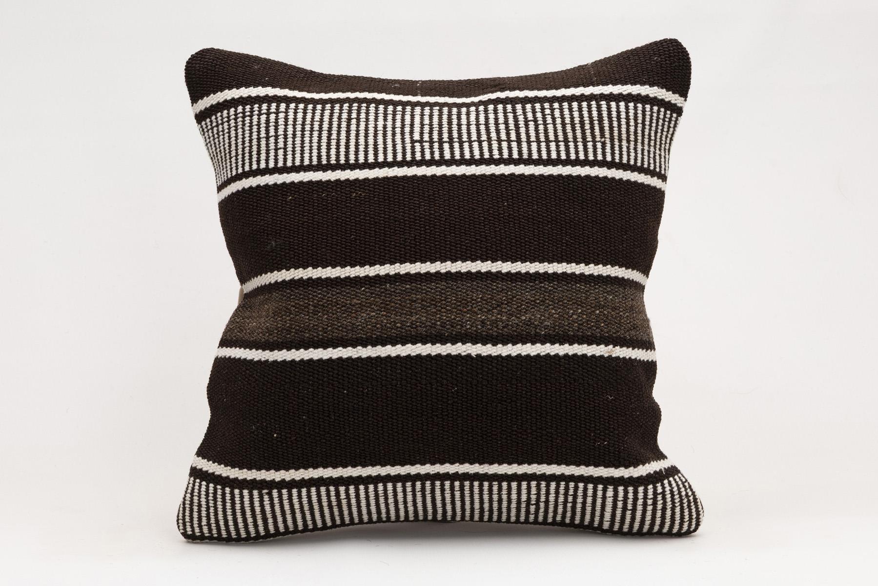 16x16 inches (40x40 cm) Kilim Pillow | KILIM WHOLESALE - Vintage Handmade Pillows - Vintage Handmade Kilim Rugs - It is 100% wool. Artistic and historical rugs. Old handwoven rugs. - Online hand woven rugs and kilim cushions sales. Shipping to a