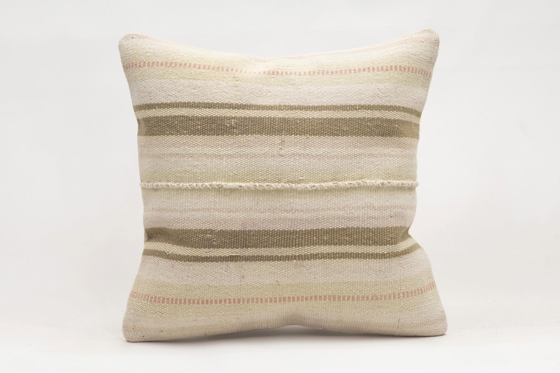 16x16 inches (40x40 cm) Kilim Pillow | KILIM WHOLESALE - Vintage Handmade Pillows - Vintage Handmade Kilim Rugs - It is 100% wool. Artistic and historical rugs. Old handwoven rugs. - Online hand woven rugs and kilim cushions sales. Shipping to a