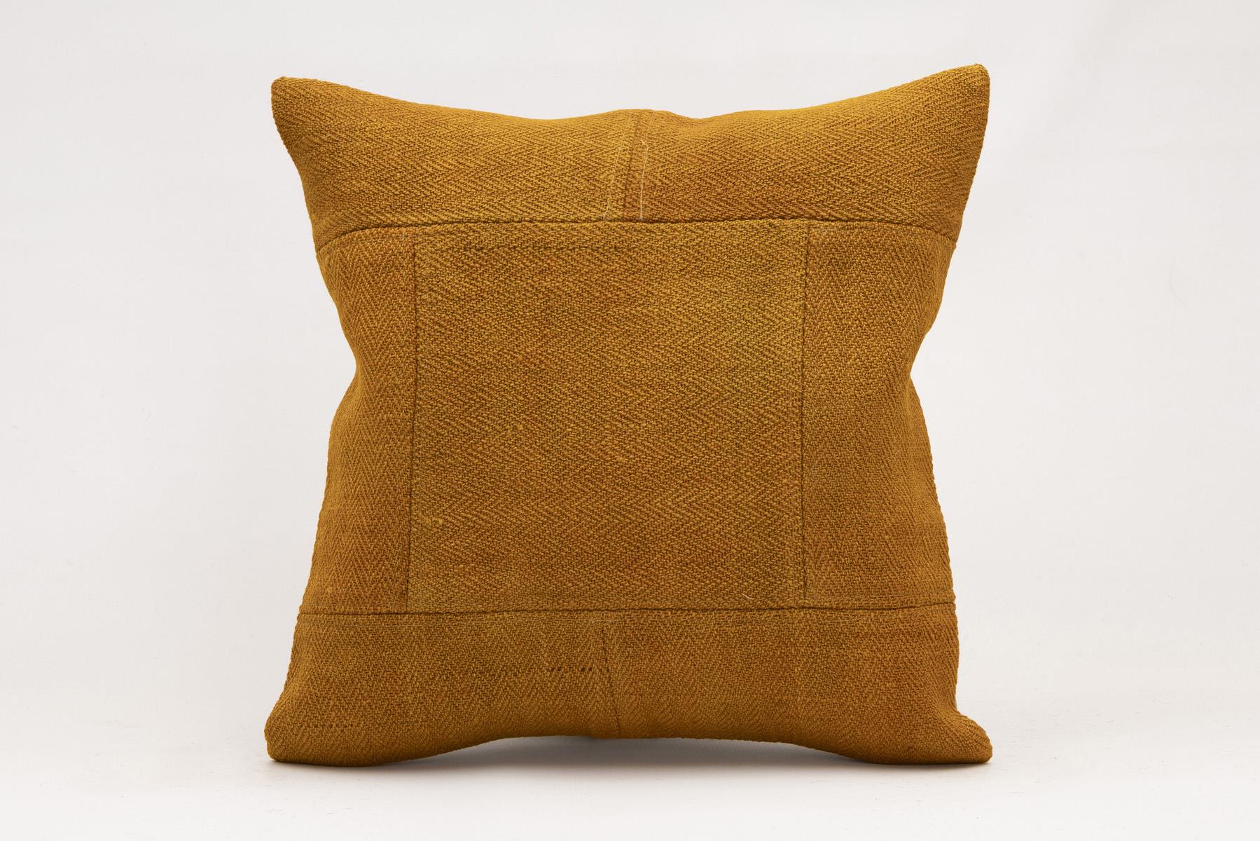 16x16 inches (40x40 cm) Kilim Pillow | KILIM WHOLESALE - Vintage Handmade Pillows - Vintage Handmade Kilim Rugs - It is 100% wool. Artistic and historical rugs. Old handwoven rugs. - Online hand woven rugs and kilim cushions sales. Shipping to a