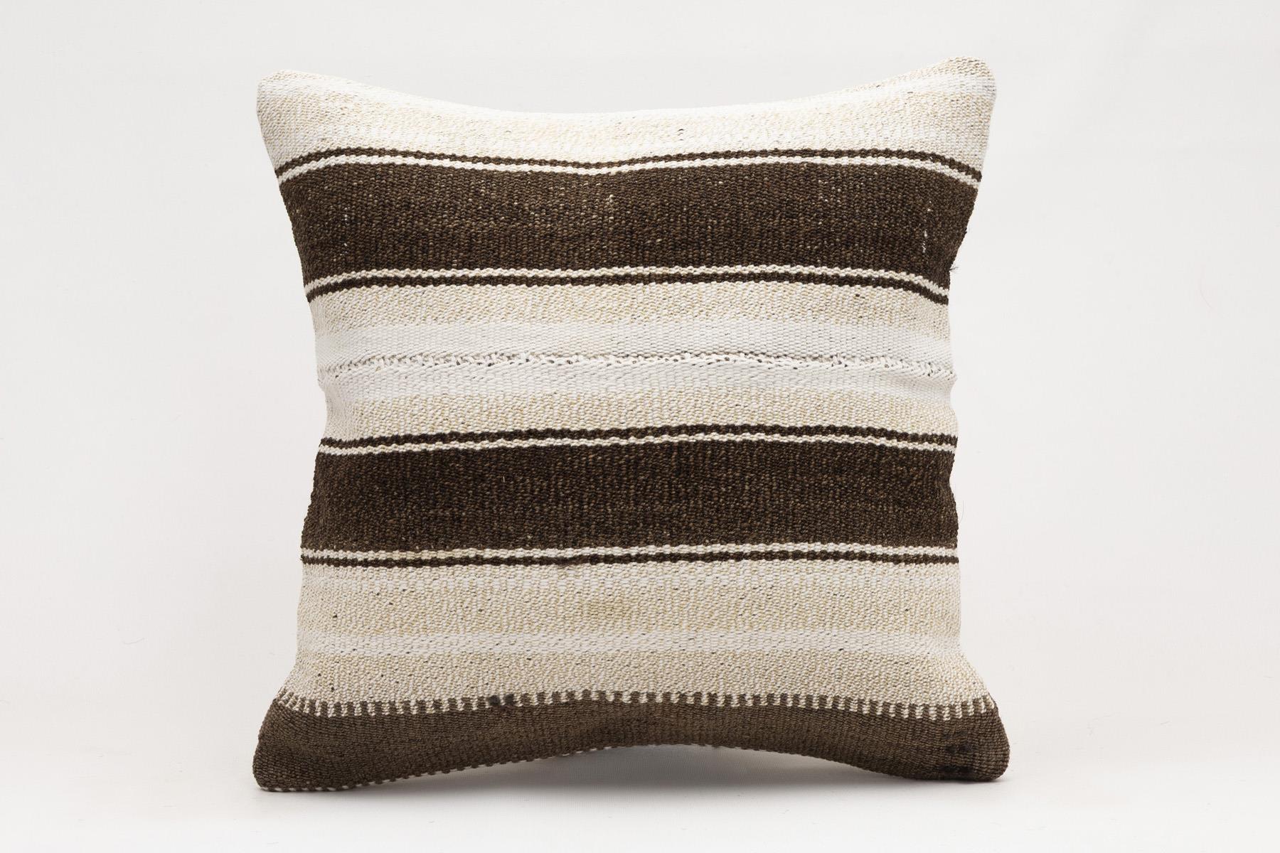 16x16 inches (40x40 cm) Kilim Pillow | KILIM WHOLESALE - Vintage Handmade Pillows - Vintage Handmade Kilim Rugs - It is 100% wool. Artistic and historical rugs. Old handwoven rugs. - Online hand woven rugs and kilim cushions sales. Shipping to a