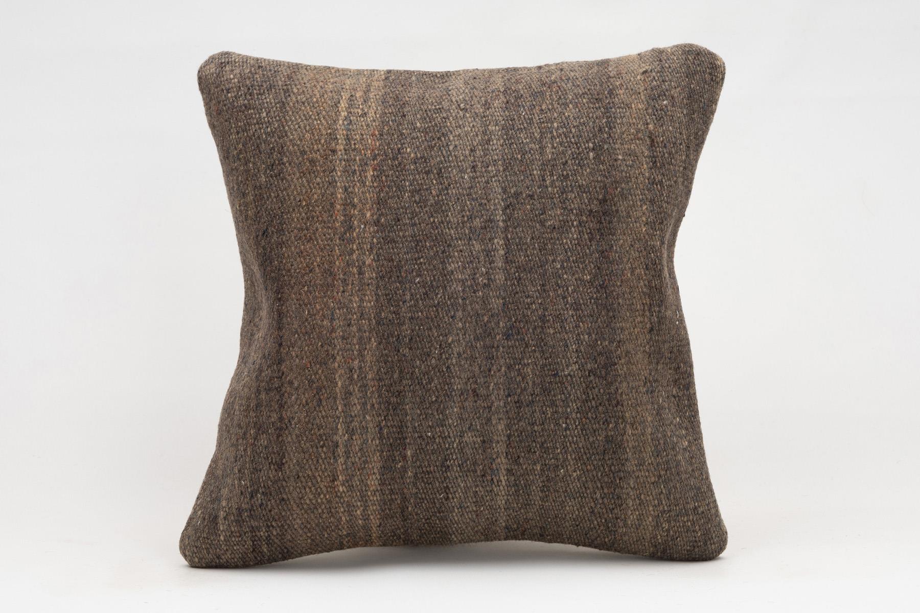 16x16 inches (40x40 cm) Kilim Pillow | KILIM WHOLESALE - Vintage Handmade Pillows - Vintage Handmade Kilim Rugs - It is 100% wool. Artistic and historical rugs. Old handwoven rugs. - Online hand woven rugs and kilim cushions sales. Shipping to a