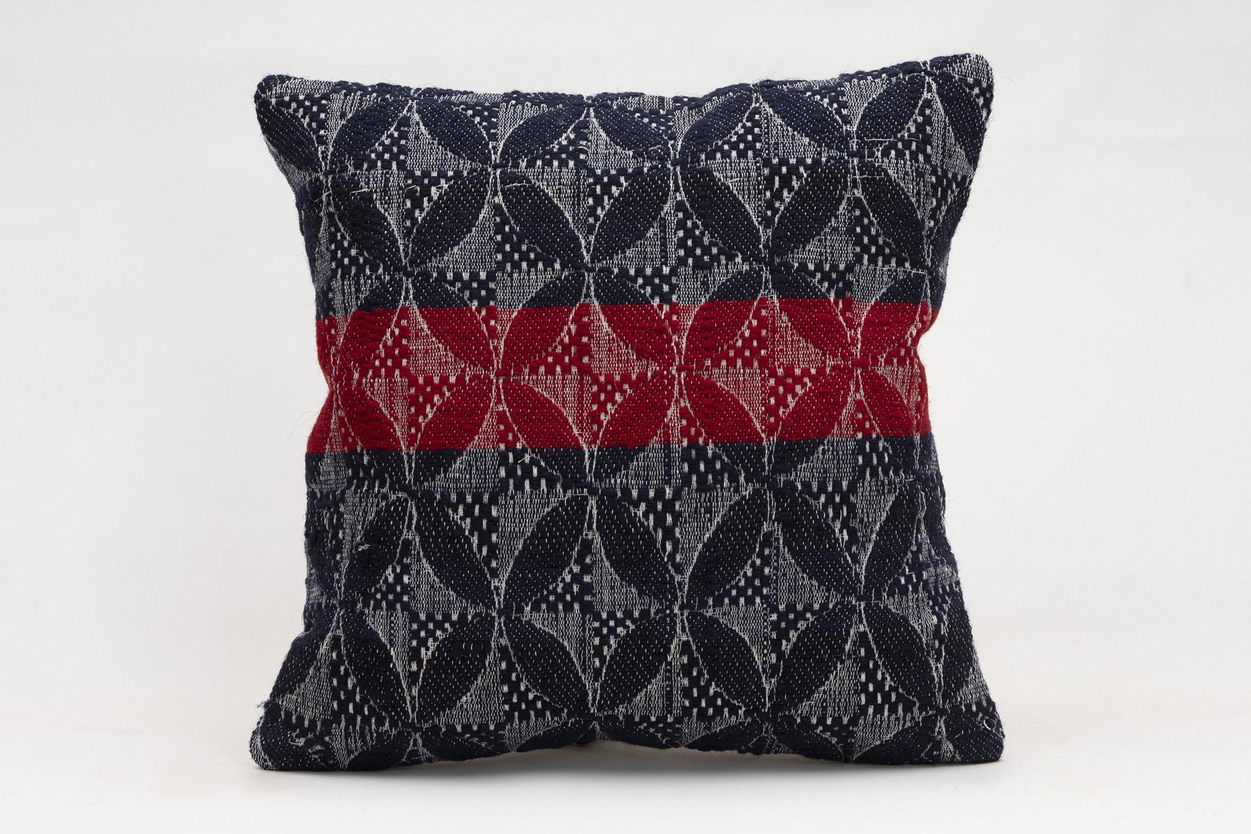 16x16 inches (40x40 cm) Kilim Pillow | KILIM WHOLESALE - Vintage Handmade Pillows - Vintage Handmade Kilim Rugs - It is 100% wool. Artistic and historical rugs. Old handwoven rugs. - Online hand woven rugs and kilim cushions sales. Shipping to a