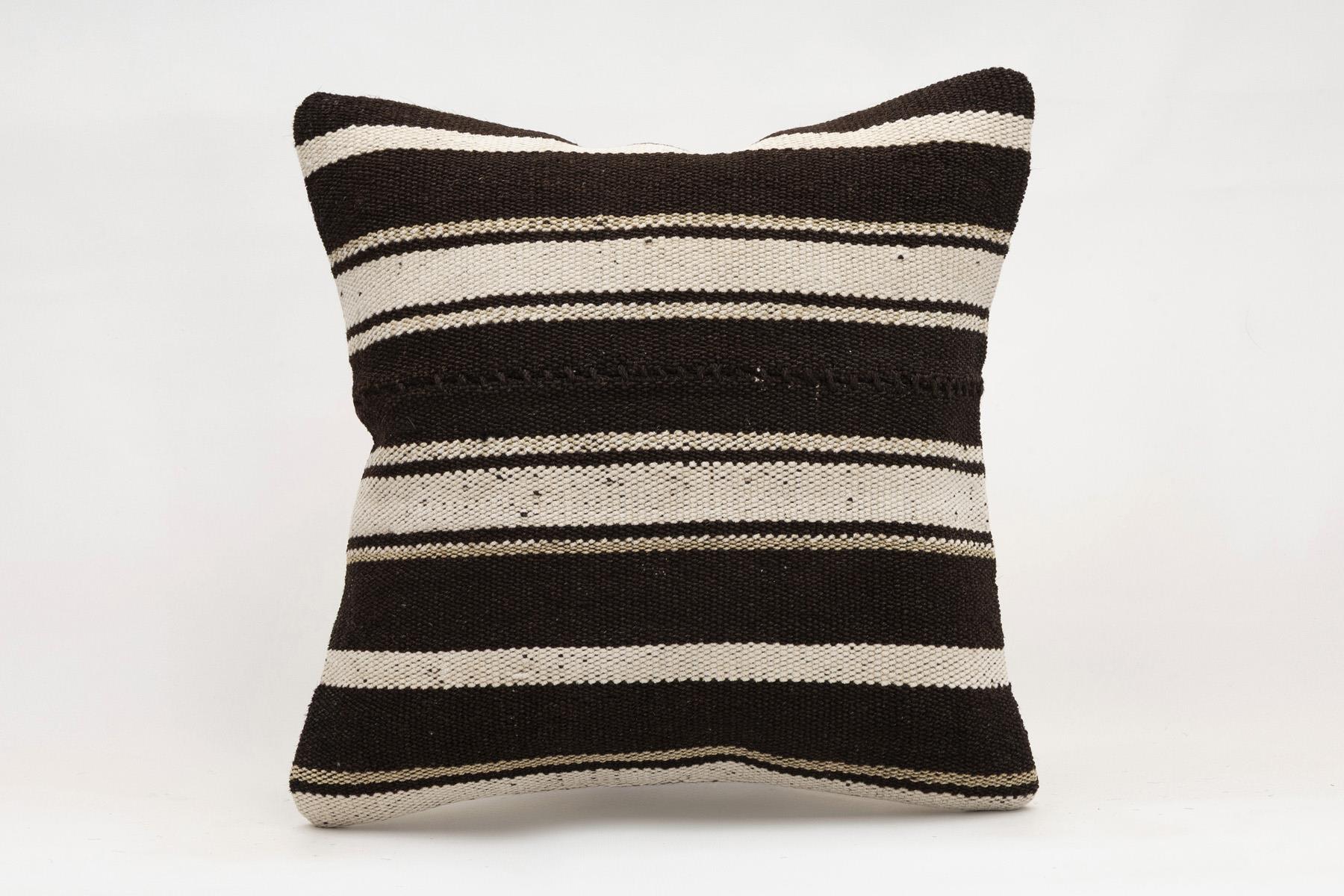 16x16 inches (40x40 cm) Kilim Pillow | KILIM WHOLESALE - Vintage Handmade Pillows - Vintage Handmade Kilim Rugs - It is 100% wool. Artistic and historical rugs. Old handwoven rugs. - Online hand woven rugs and kilim cushions sales. Shipping to a