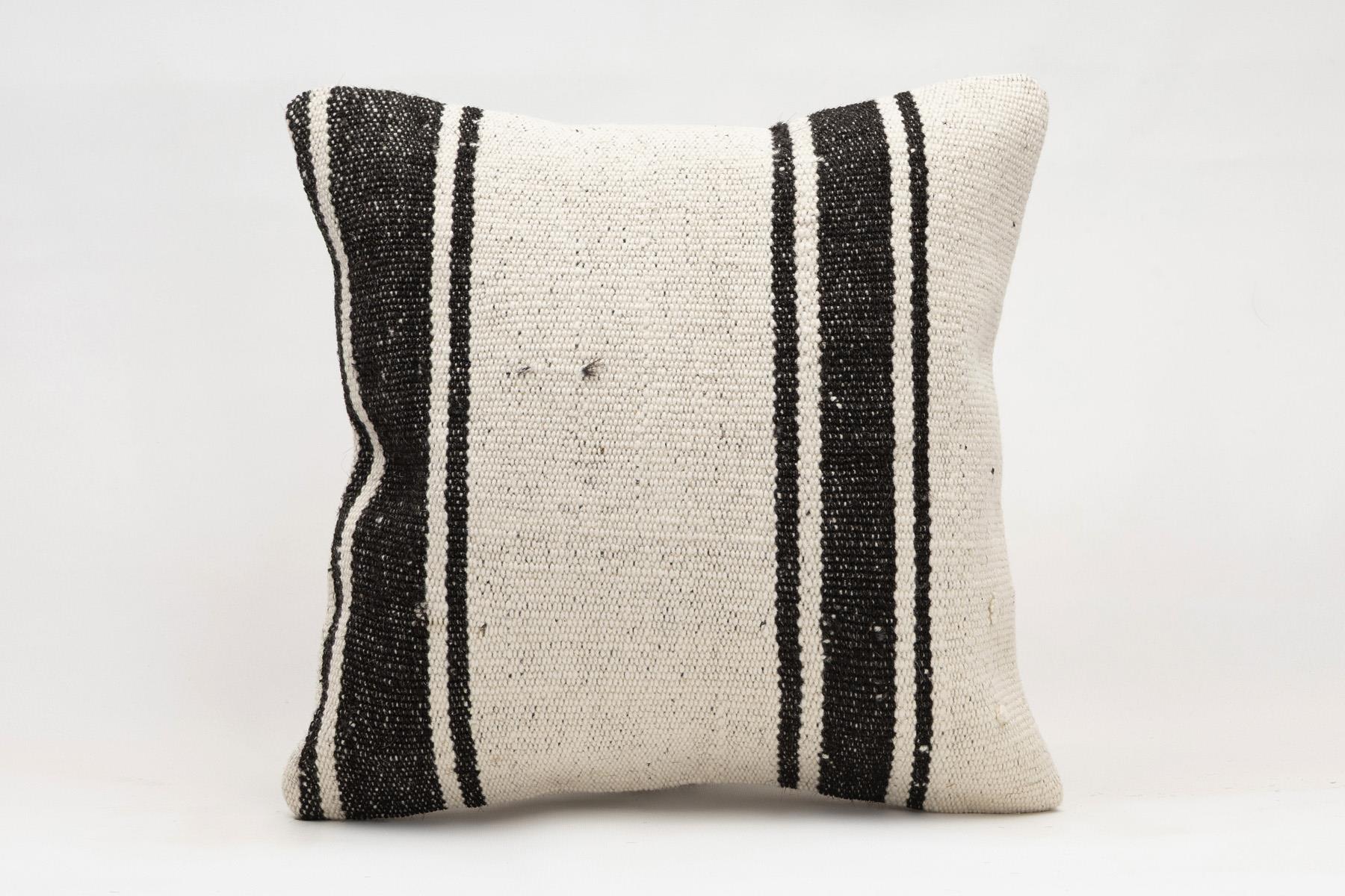 16x16 inches (40x40 cm) Kilim Pillow | KILIM WHOLESALE - Vintage Handmade Pillows - Vintage Handmade Kilim Rugs - It is 100% wool. Artistic and historical rugs. Old handwoven rugs. - Online hand woven rugs and kilim cushions sales. Shipping to a